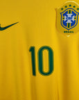 2006 - 08 Brazil Home Shirt Ronaldinho 10 - 9/10 - (S) - Eternal Pitch