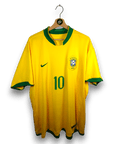 2006 - 08 Brazil Home Shirt Ronaldinho 10 - 9.5/10 - (XXL) - Eternal Pitch