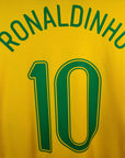 2006 - 08 Brazil Home Shirt Ronaldinho 10 - 9.5/10 - (XXL) - Eternal Pitch