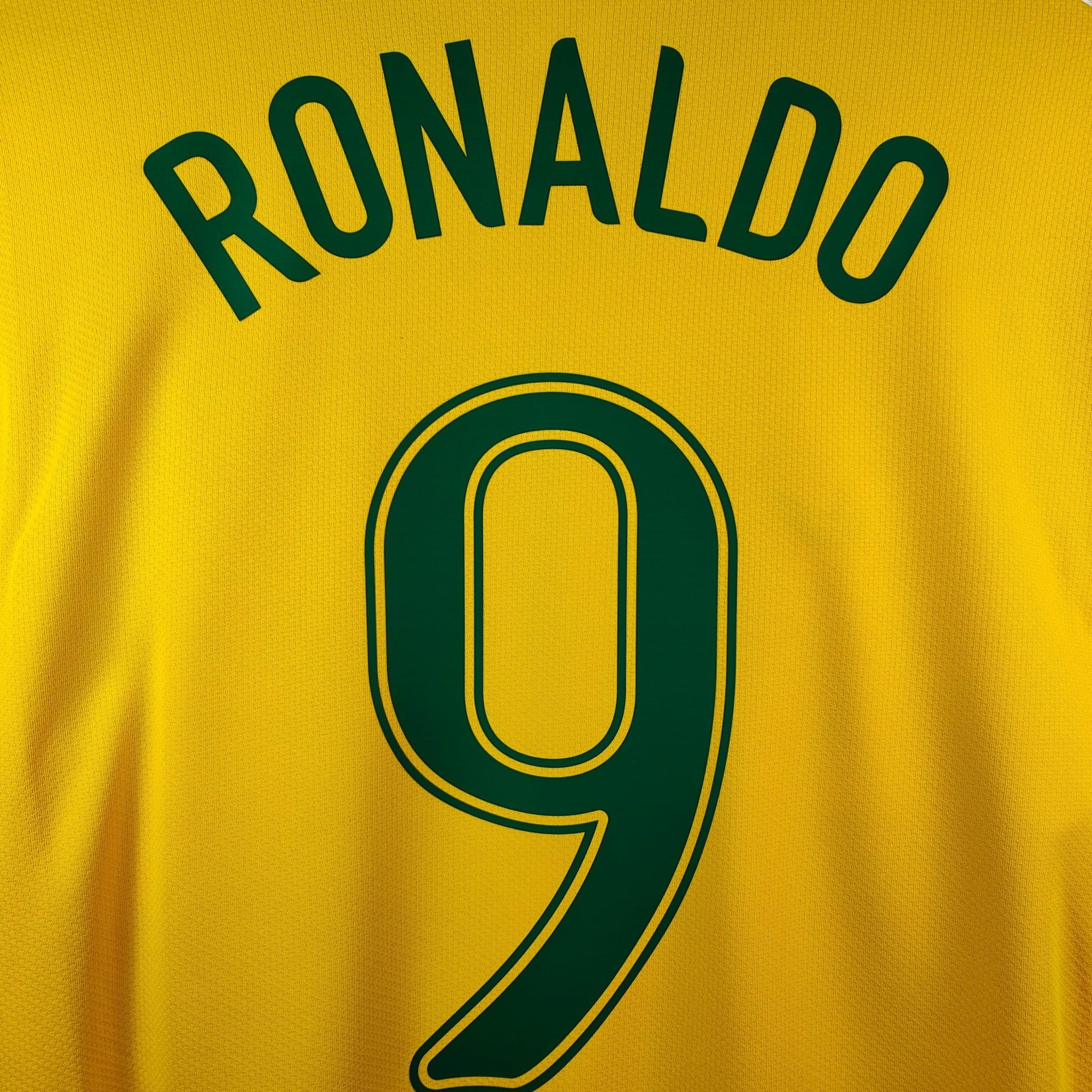 2006 - 08 Brazil Home Shirt Ronaldo 9 (L) - Eternal Pitch