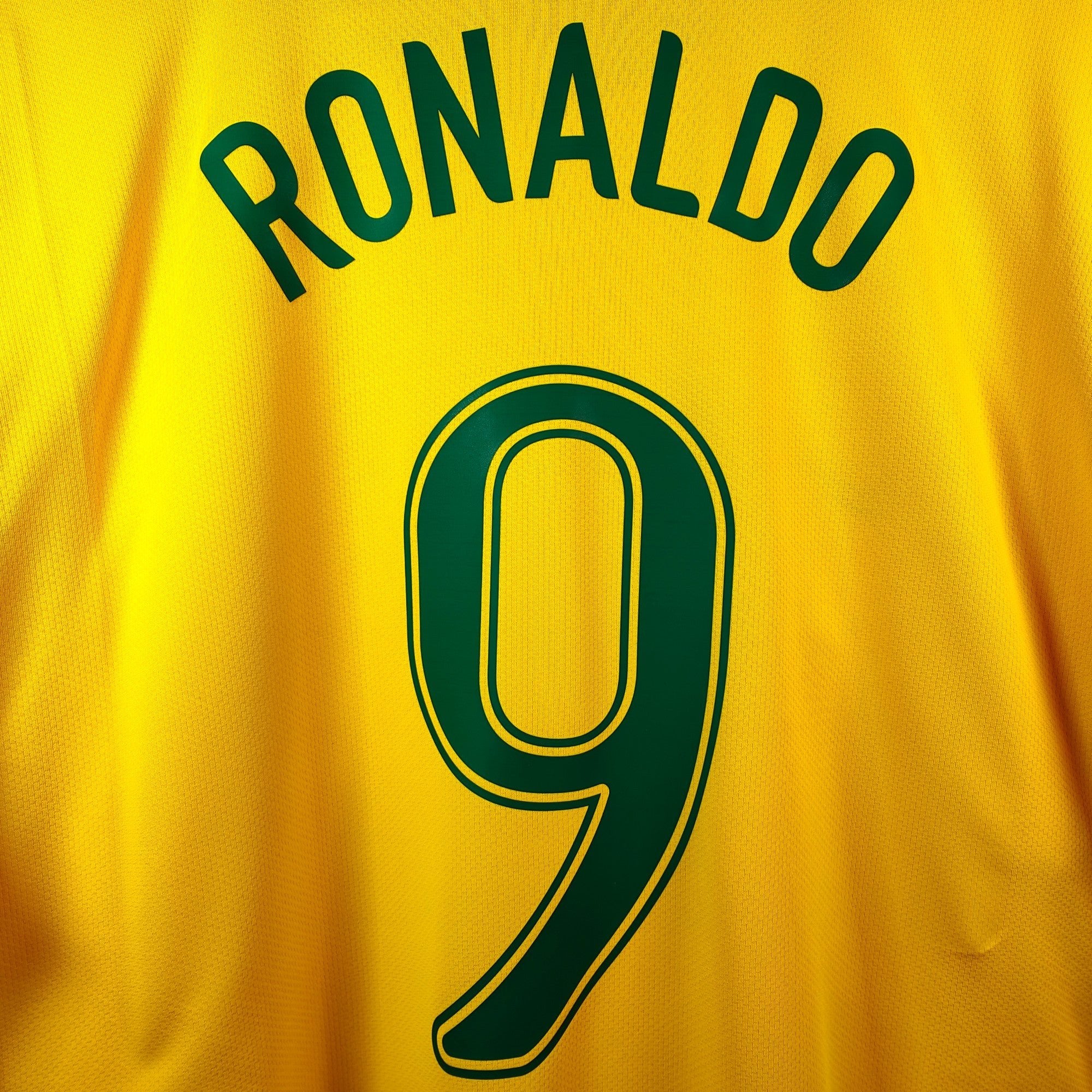 2006 - 08 Brazil Home Shirt Ronaldo 9 (XL) - Eternal Pitch