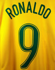 2006 - 08 Brazil Home Shirt Ronaldo 9 (XL) - Eternal Pitch