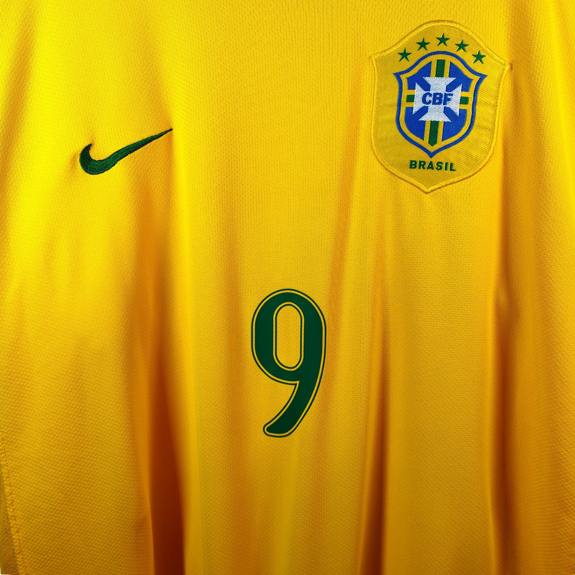 2006 - 08 Brazil Home Shirt Ronaldo 9 (XL) - Eternal Pitch