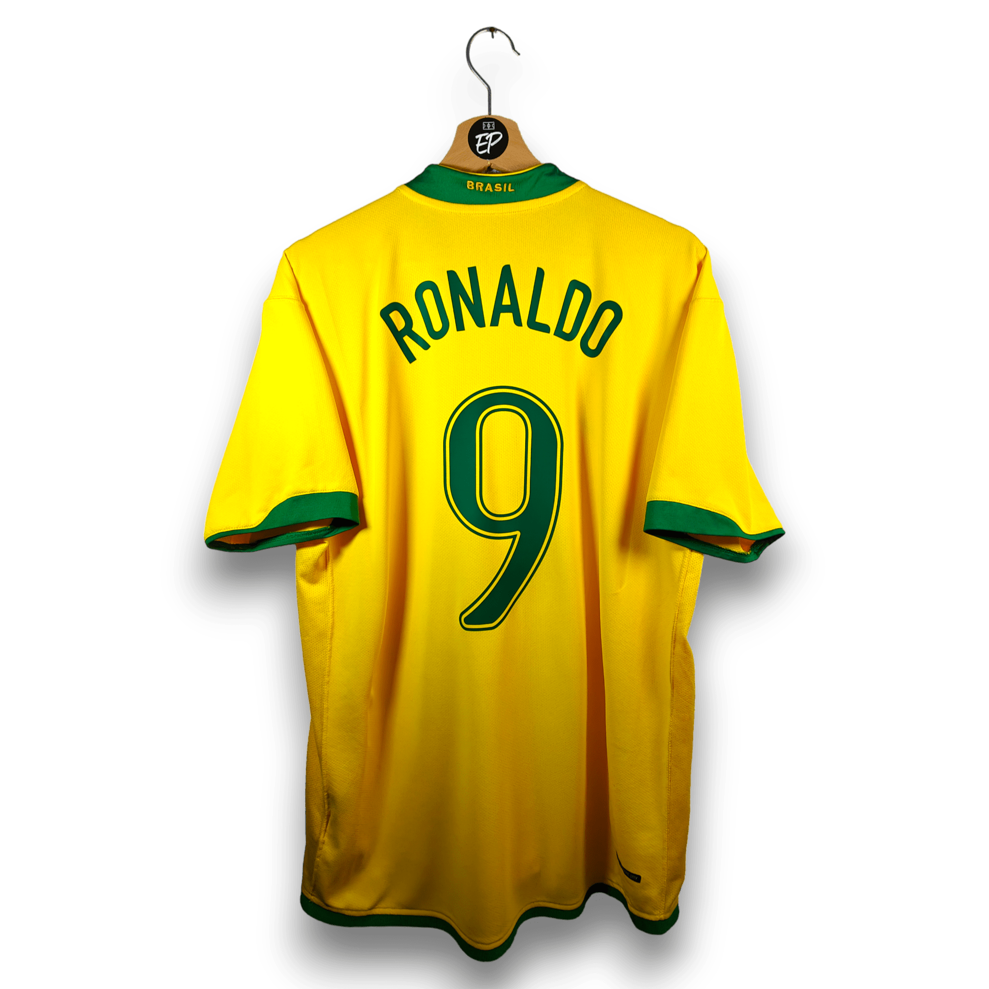 2006 - 08 Brazil Home Shirt Ronaldo 9 (XL) - Eternal Pitch