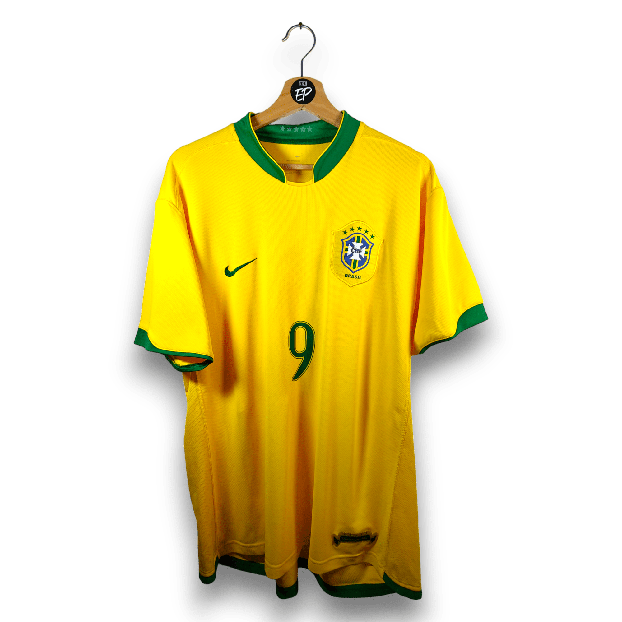 2006 - 08 Brazil Home Shirt Ronaldo 9 (XL) - Eternal Pitch