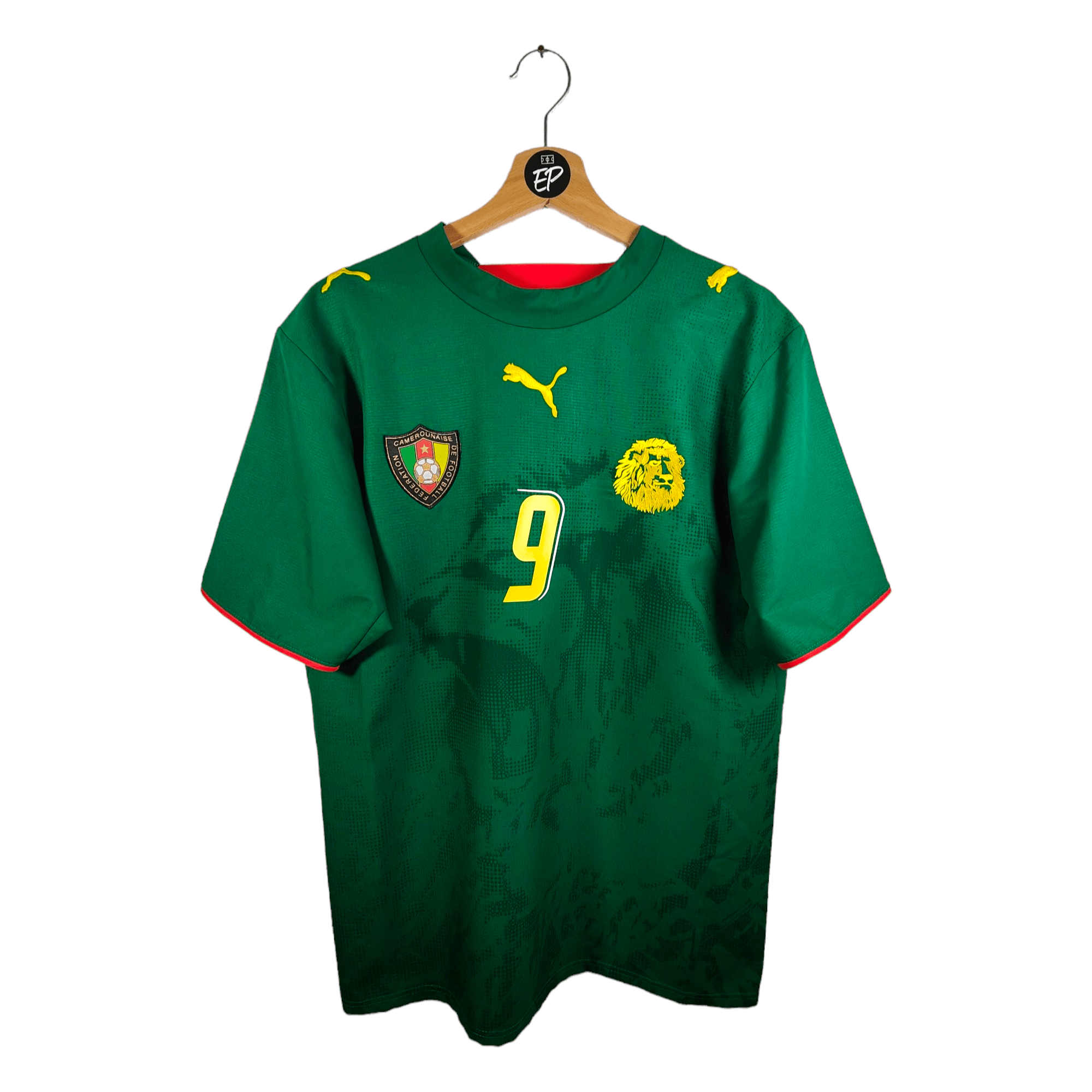 2006 - 08 Cameroon Home Shirt Eto'o 9 (M) - Eternal Pitch