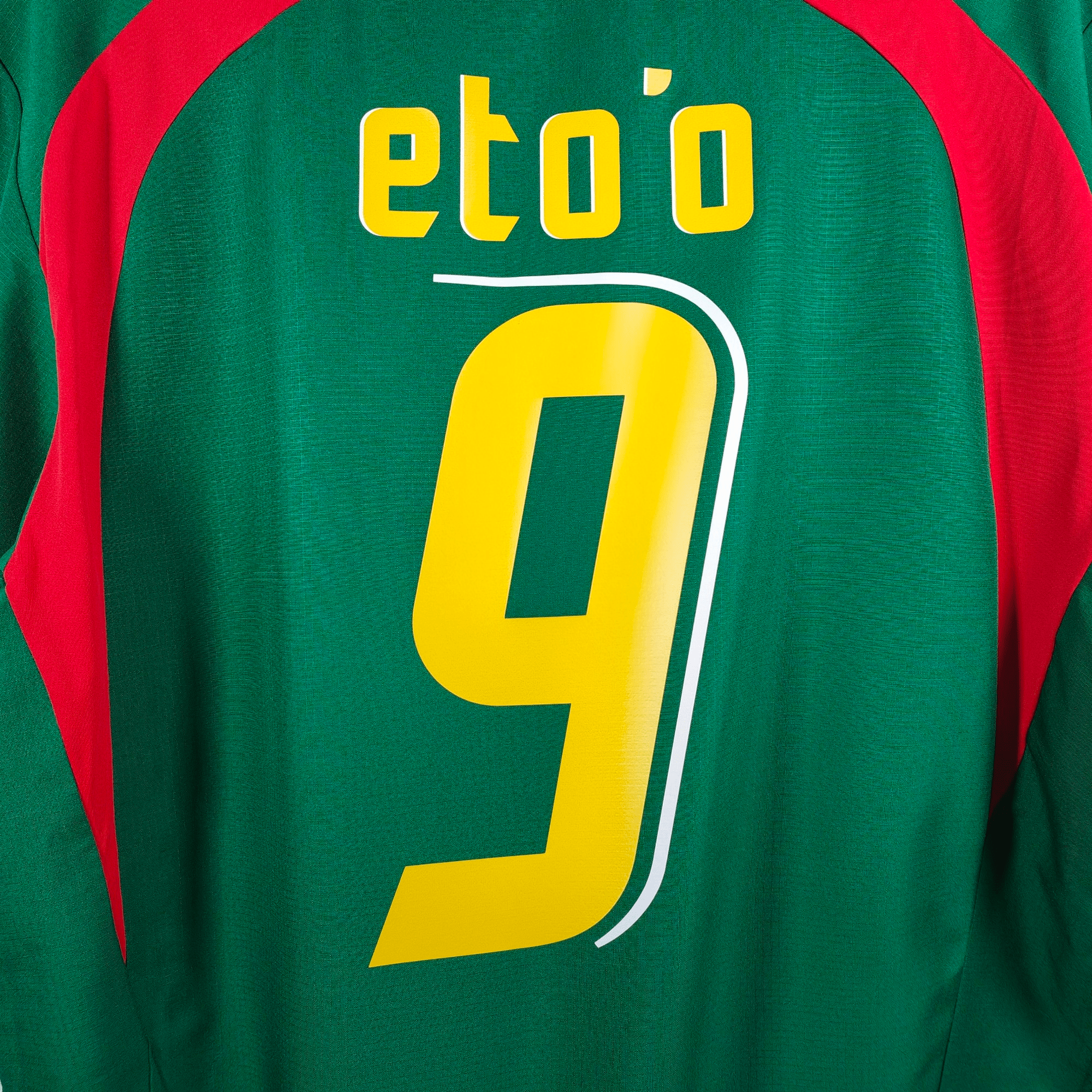 2006 - 08 Cameroon Home Shirt Eto'o 9 (M) - Eternal Pitch