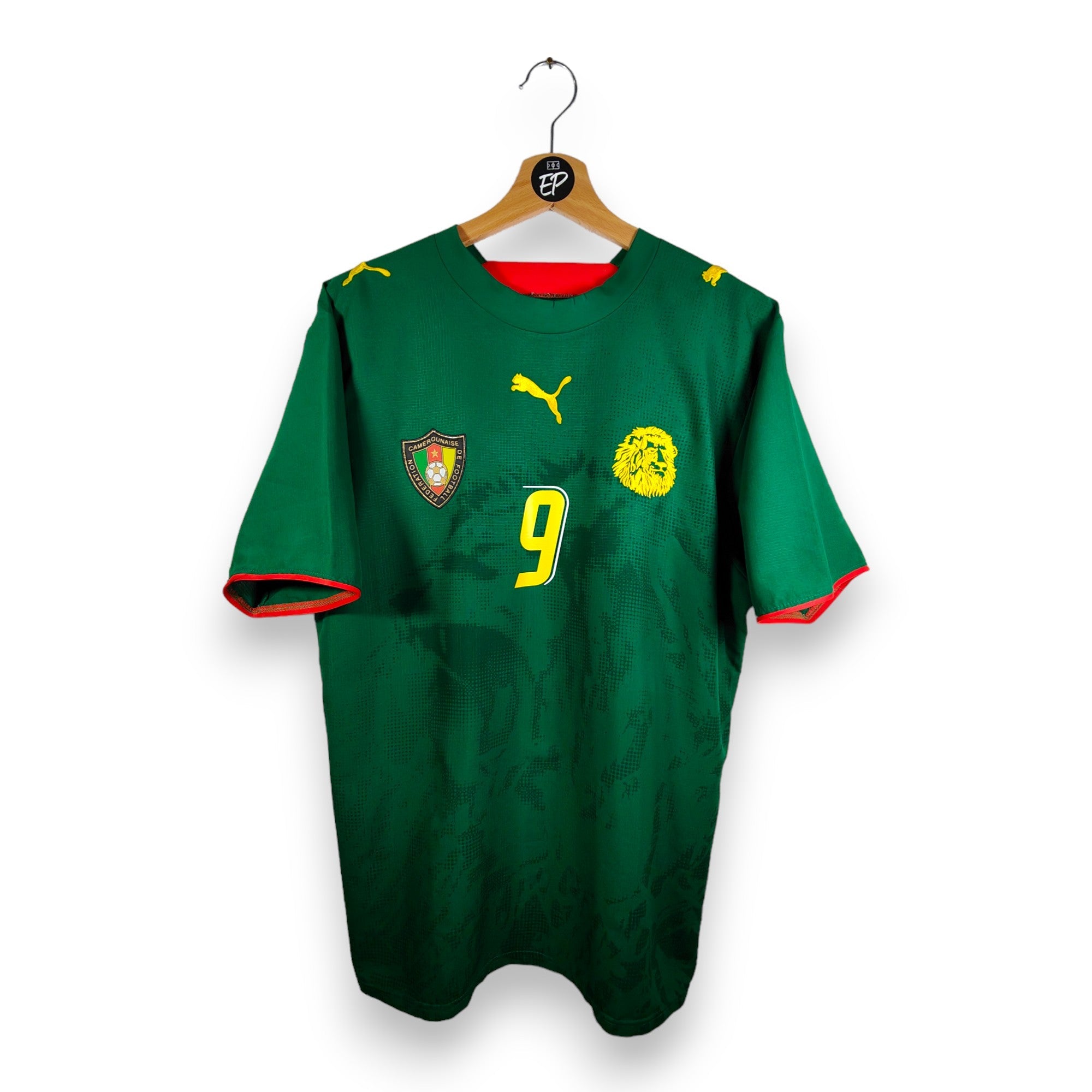 2006 - 08 Cameroon Home Shirt Eto'o 9 (M) - Eternal Pitch