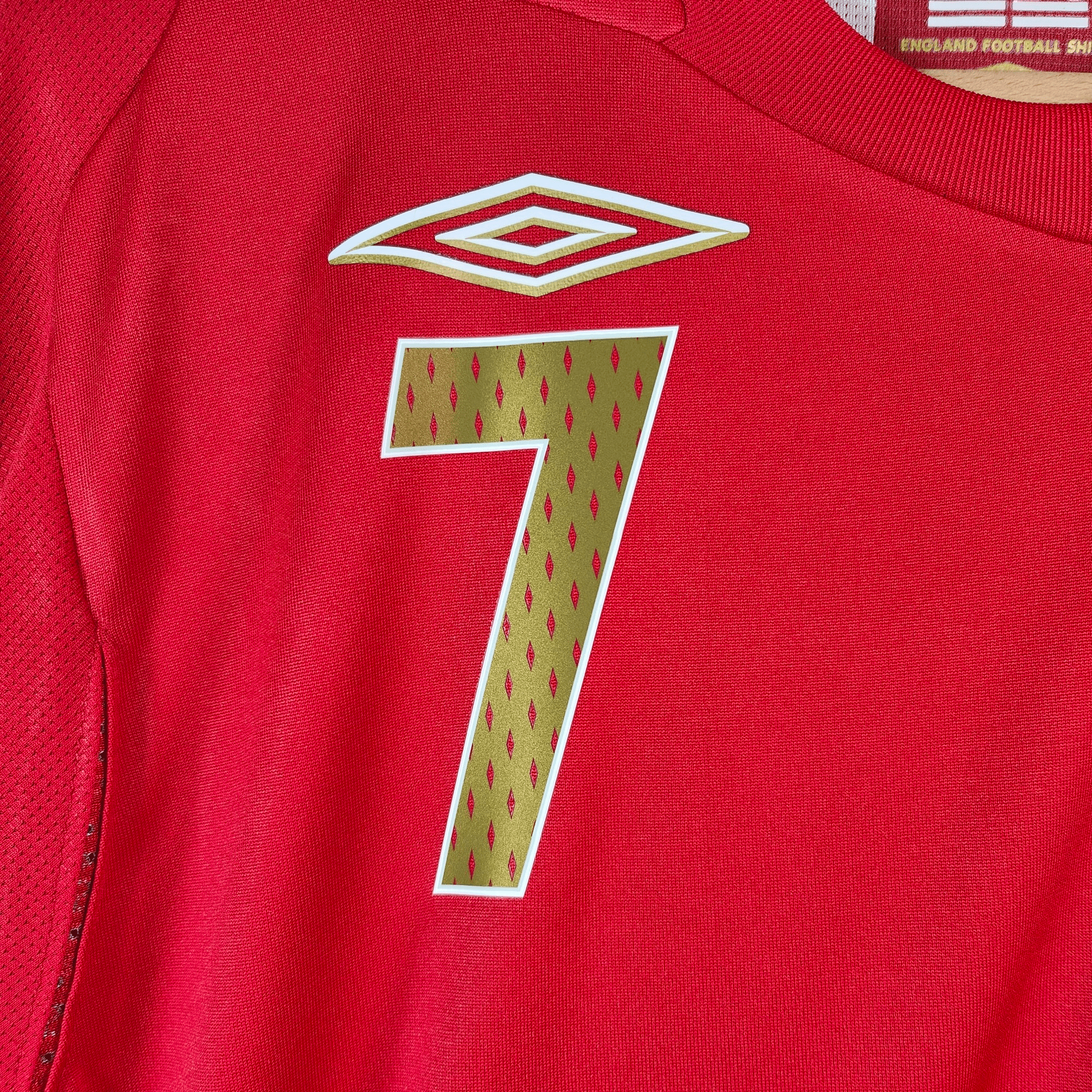 2006 - 08 England Away Shirt Beckham 7 (M) - Eternal Pitch