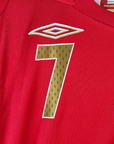2006 - 08 England Away Shirt Beckham 7 (M) - Eternal Pitch