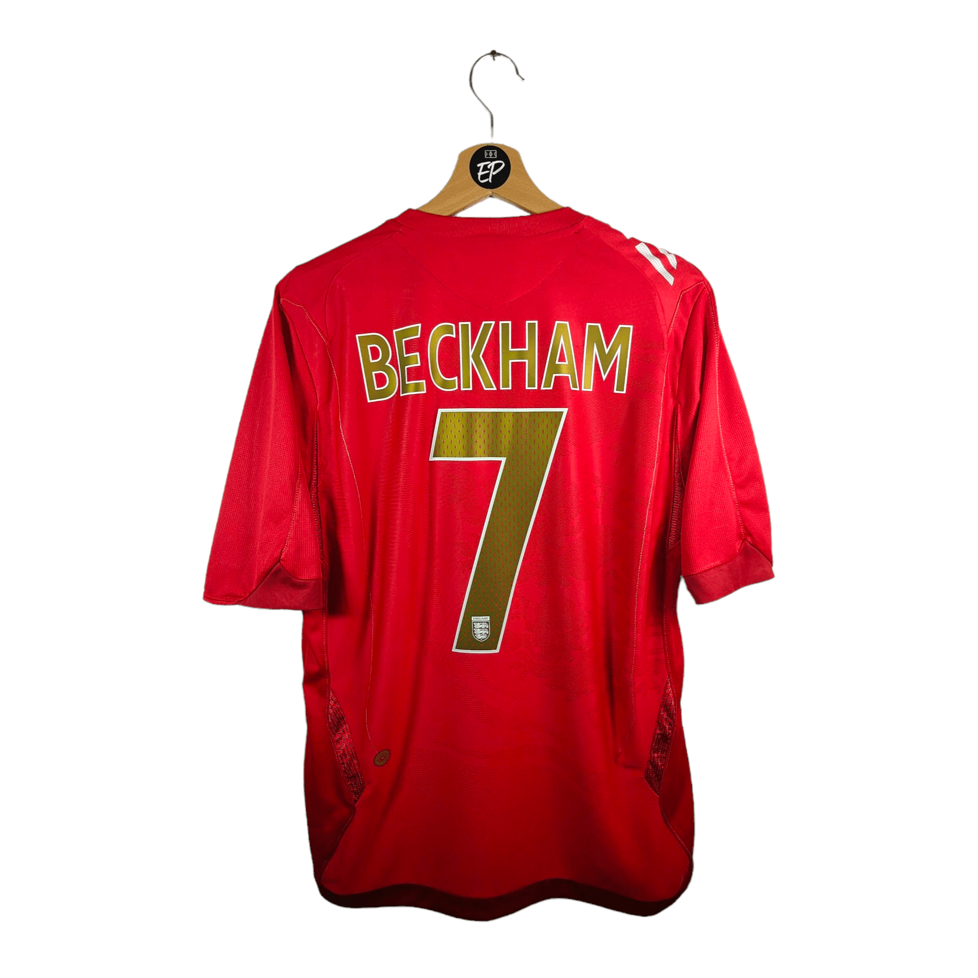 2006 - 08 England Away Shirt Beckham 7 (M) - Eternal Pitch
