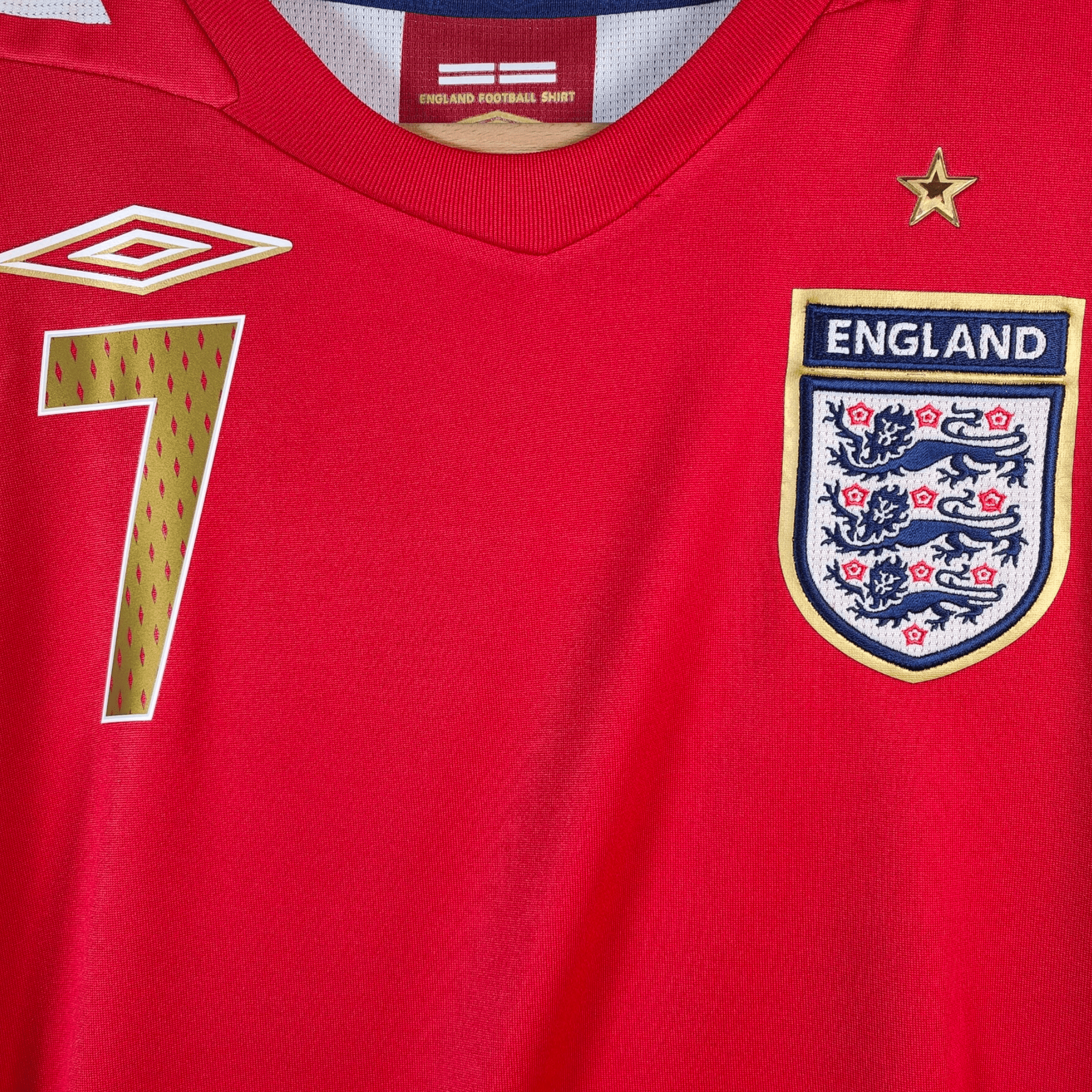 2006 - 08 England Away Shirt Beckham 7 (M) - Eternal Pitch