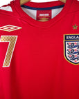 2006 - 08 England Away Shirt Beckham 7 (S) - Eternal Pitch