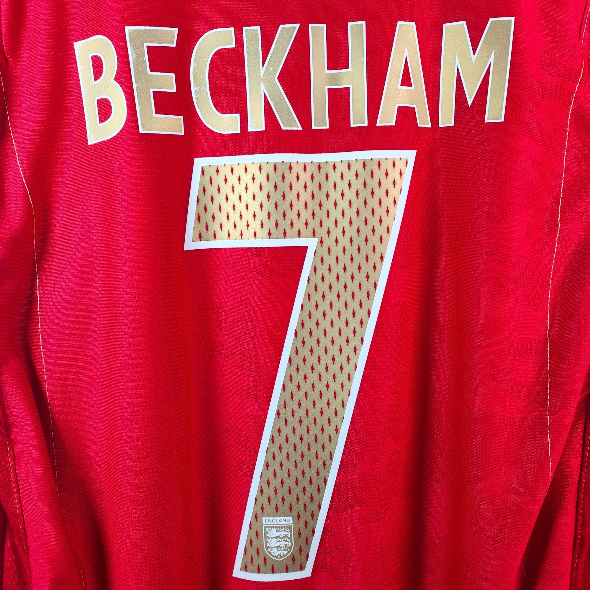 2006 - 08 England Away Shirt Beckham 7 (S) - Eternal Pitch