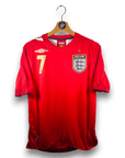 2006 - 08 England Away Shirt Beckham 7 (S) - Eternal Pitch