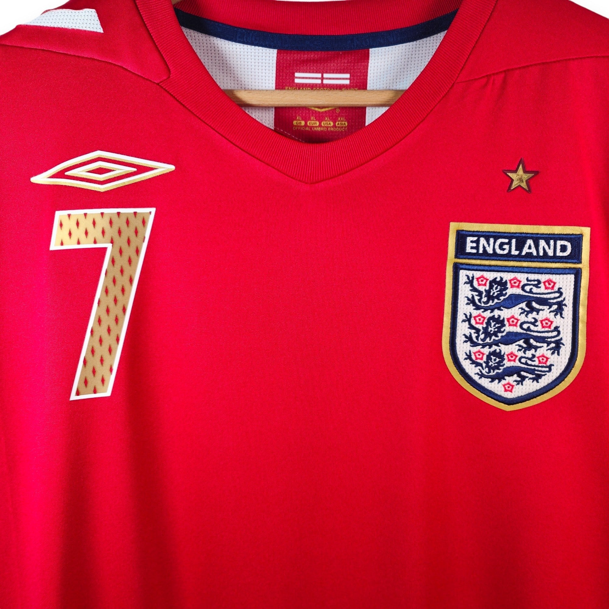 2006 - 08 England Away Shirt Beckham 7 (XL) - Eternal Pitch