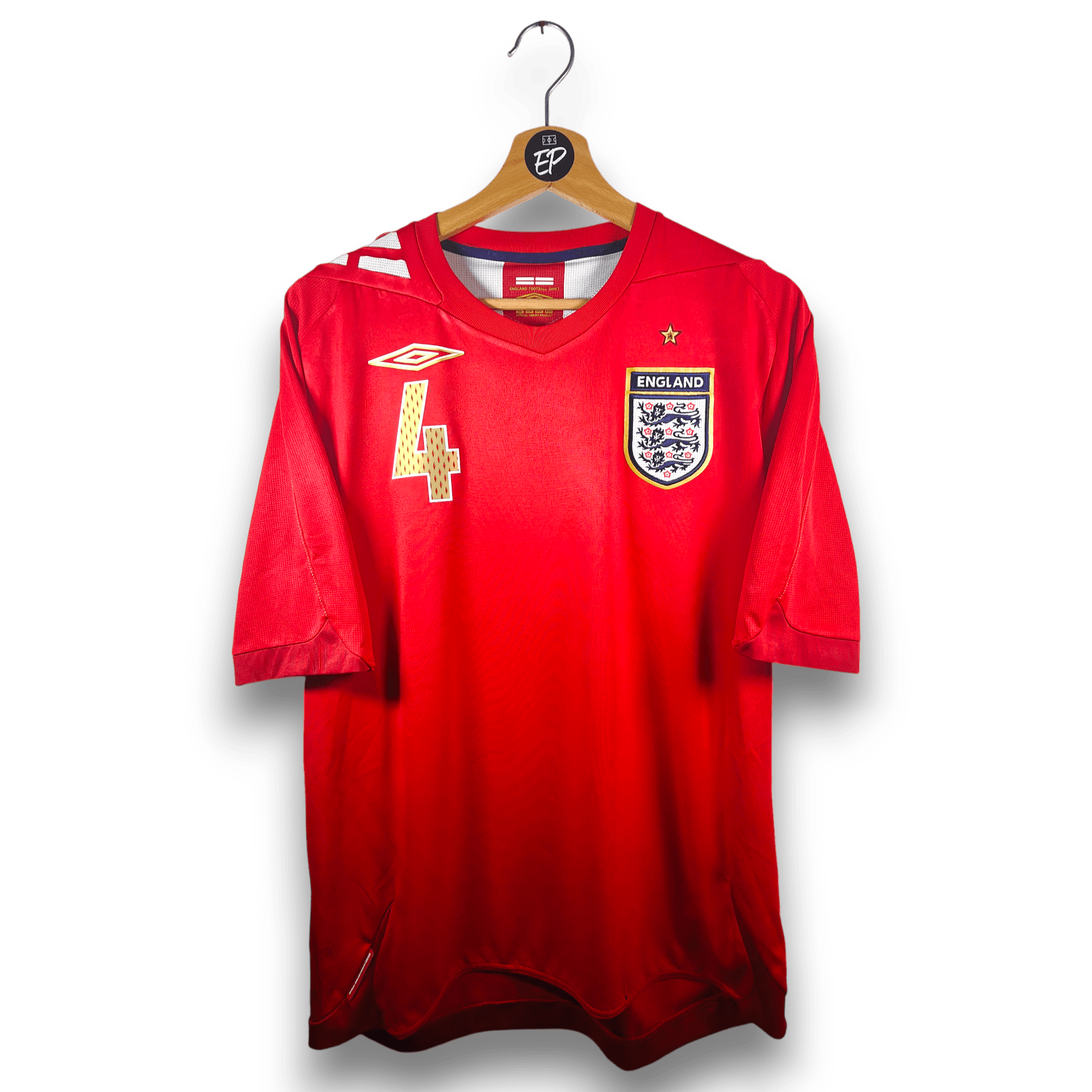 2006 - 08 England Away Shirt Gerrard 4 - 7.5/10 - (M) - Eternal Pitch
