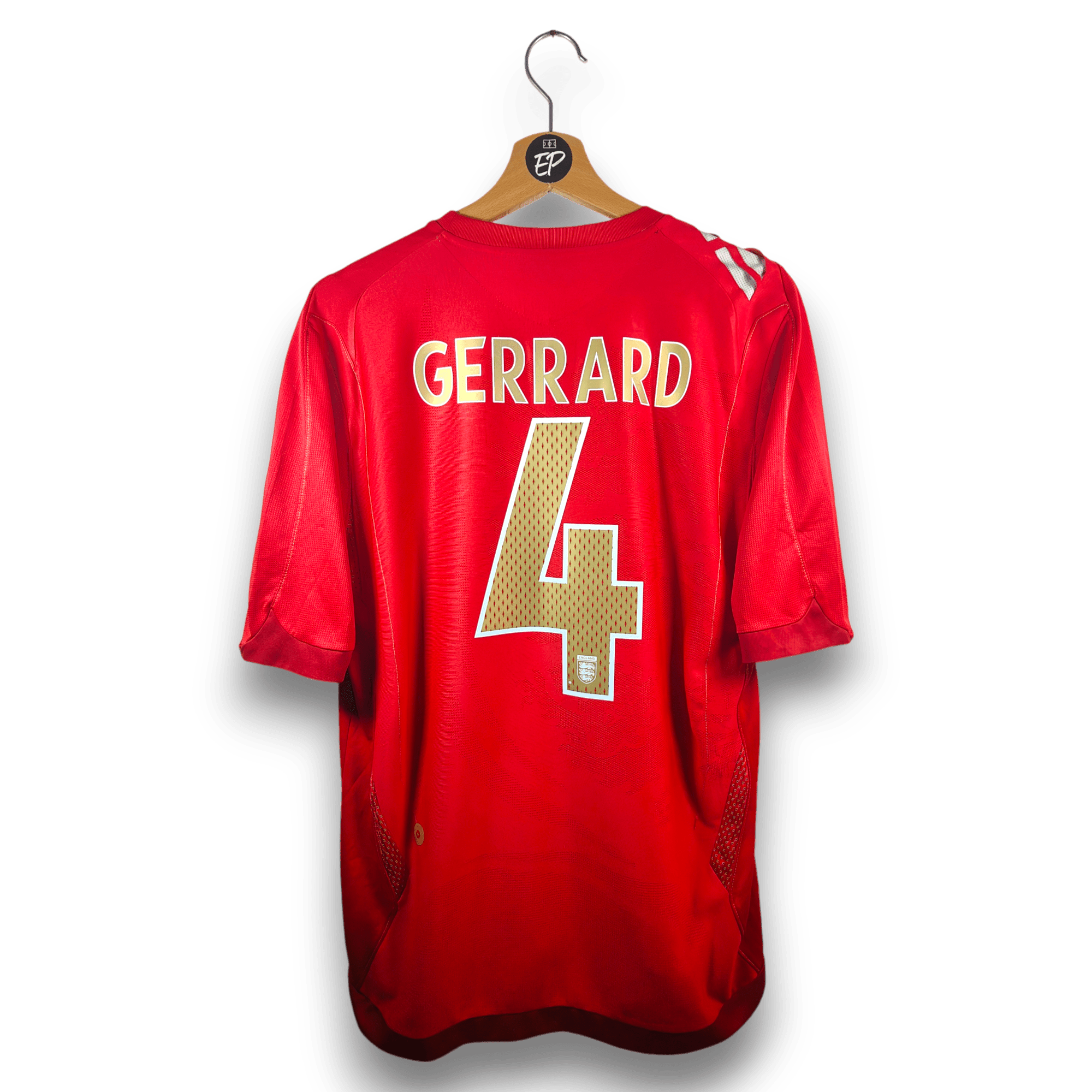 2006 - 08 England Away Shirt Gerrard 4 - 7.5/10 - (M) - Eternal Pitch