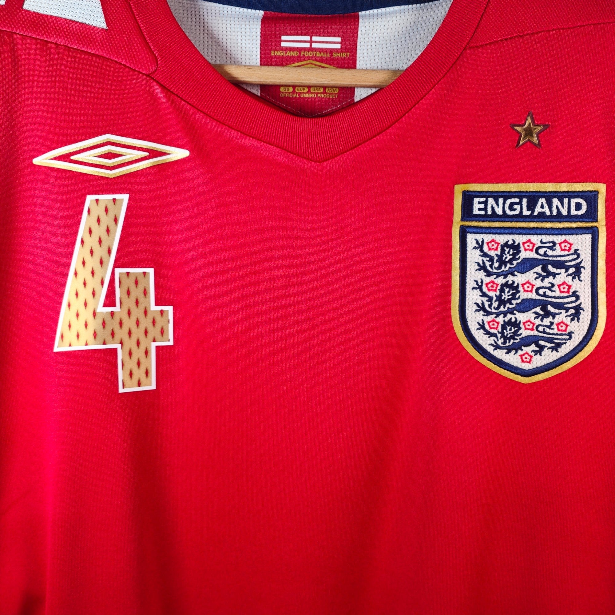 2006 - 08 England Away Shirt Gerrard 4 - 7.5/10 - (M) - Eternal Pitch