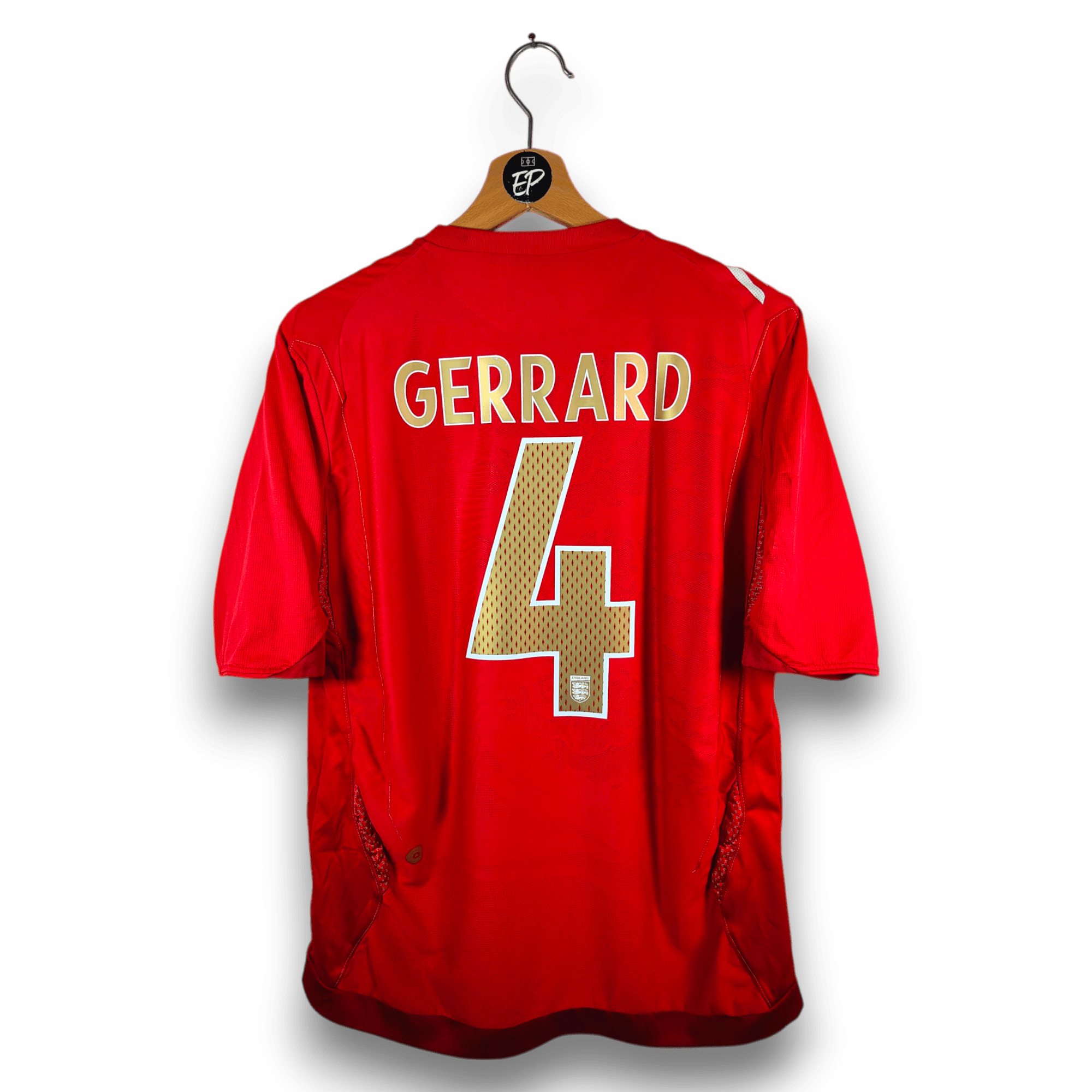 2006 - 08 England Away Shirt Gerrard 4 - 8/10 - (L) - Eternal Pitch