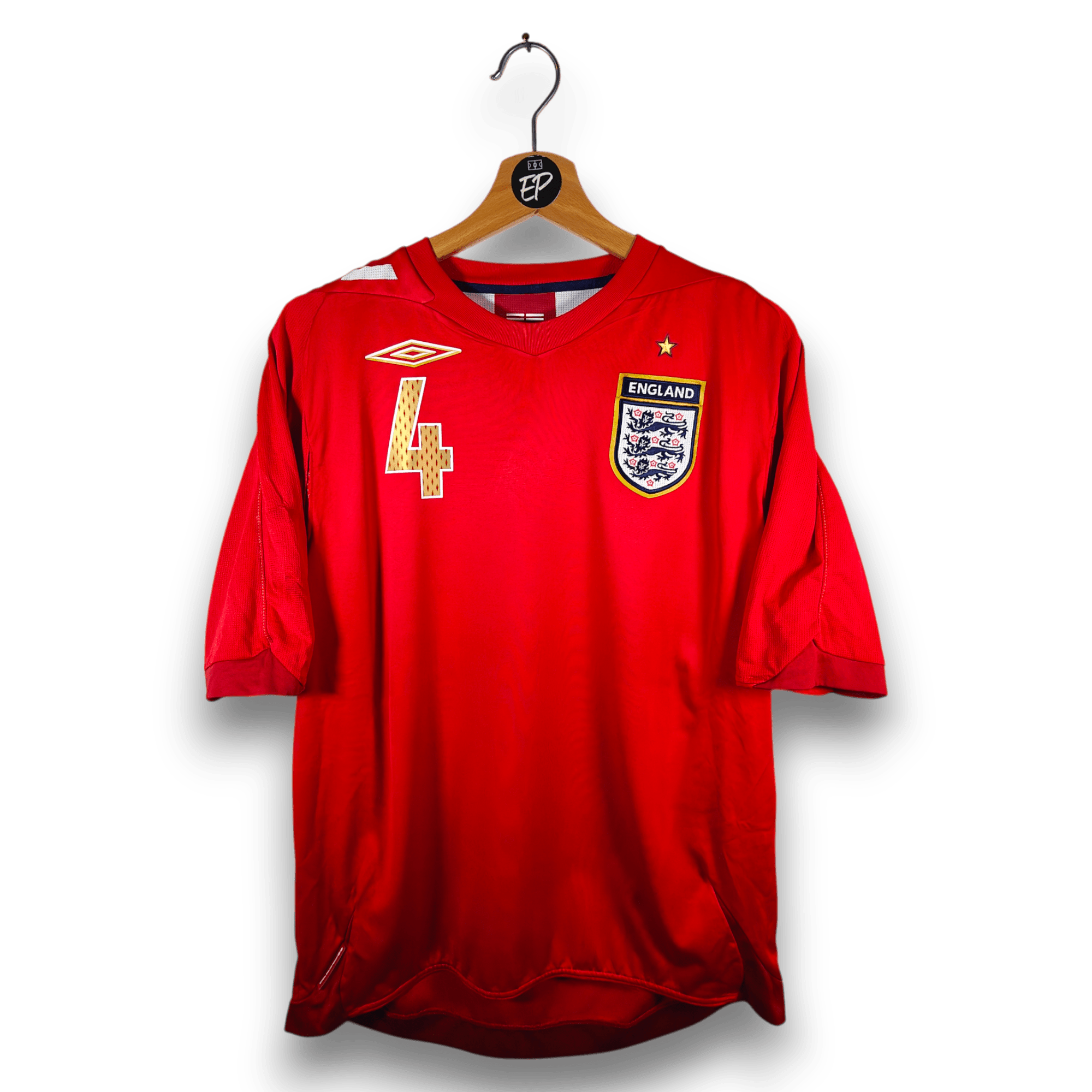 2006 - 08 England Away Shirt Gerrard 4 - 8/10 - (L) - Eternal Pitch