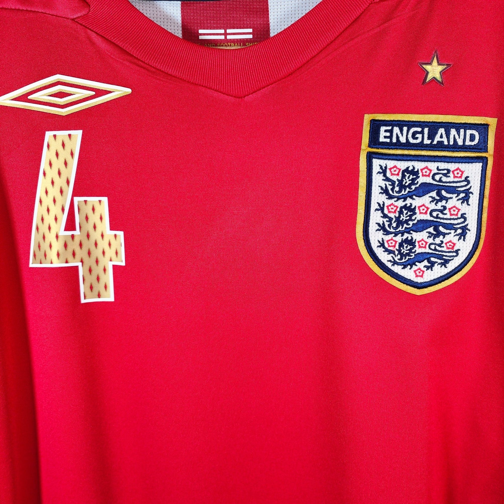 2006 - 08 England Away Shirt Gerrard 4 - 8/10 - (L) - Eternal Pitch