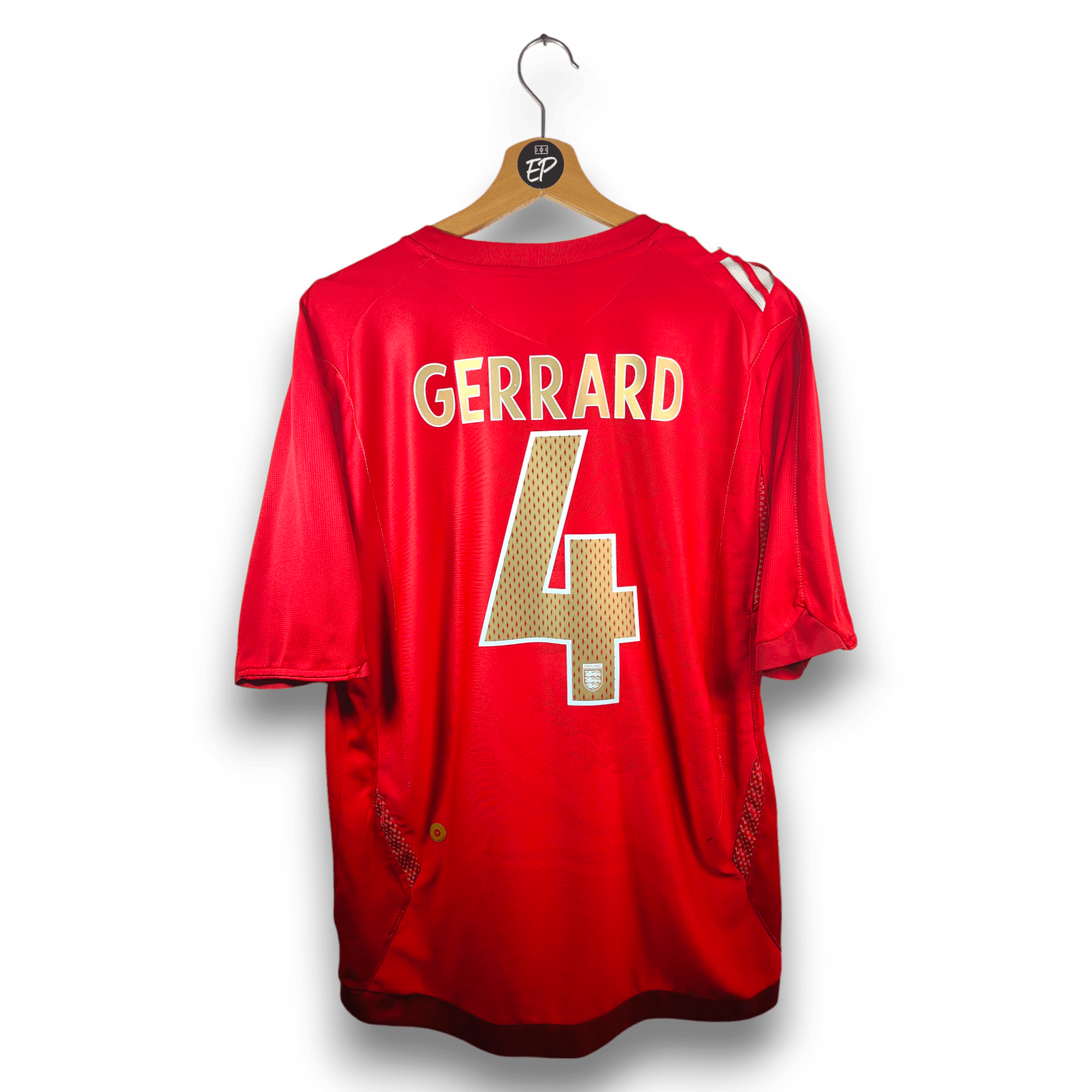 2006 - 08 England Away Shirt Gerrard 4 - 8.5/10 - (L) - Eternal Pitch