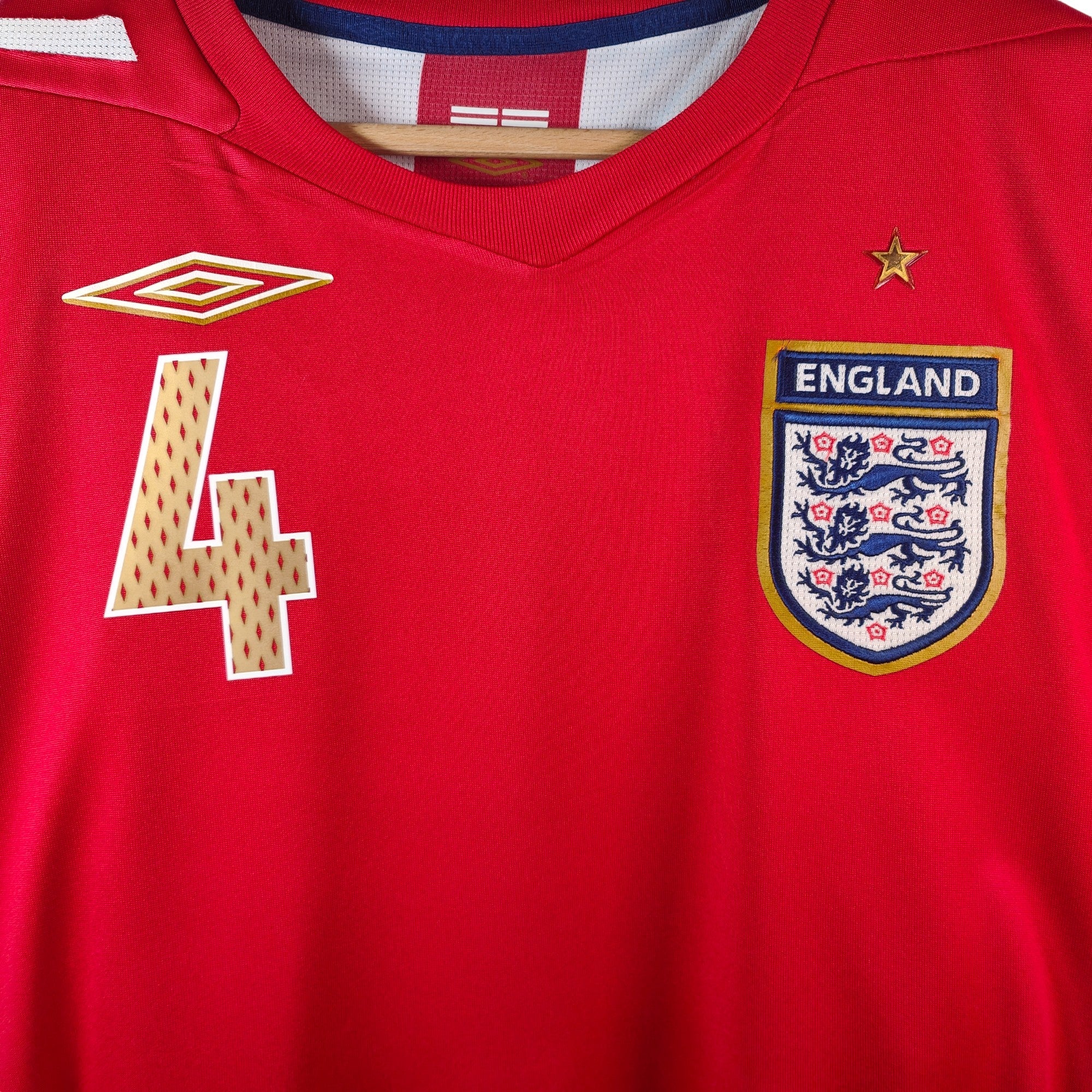 2006 - 08 England Away Shirt Gerrard 4 - 8.5/10 - (L) - Eternal Pitch