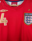 2006 - 08 England Away Shirt Gerrard 4 - 8.5/10 - (L) - Eternal Pitch