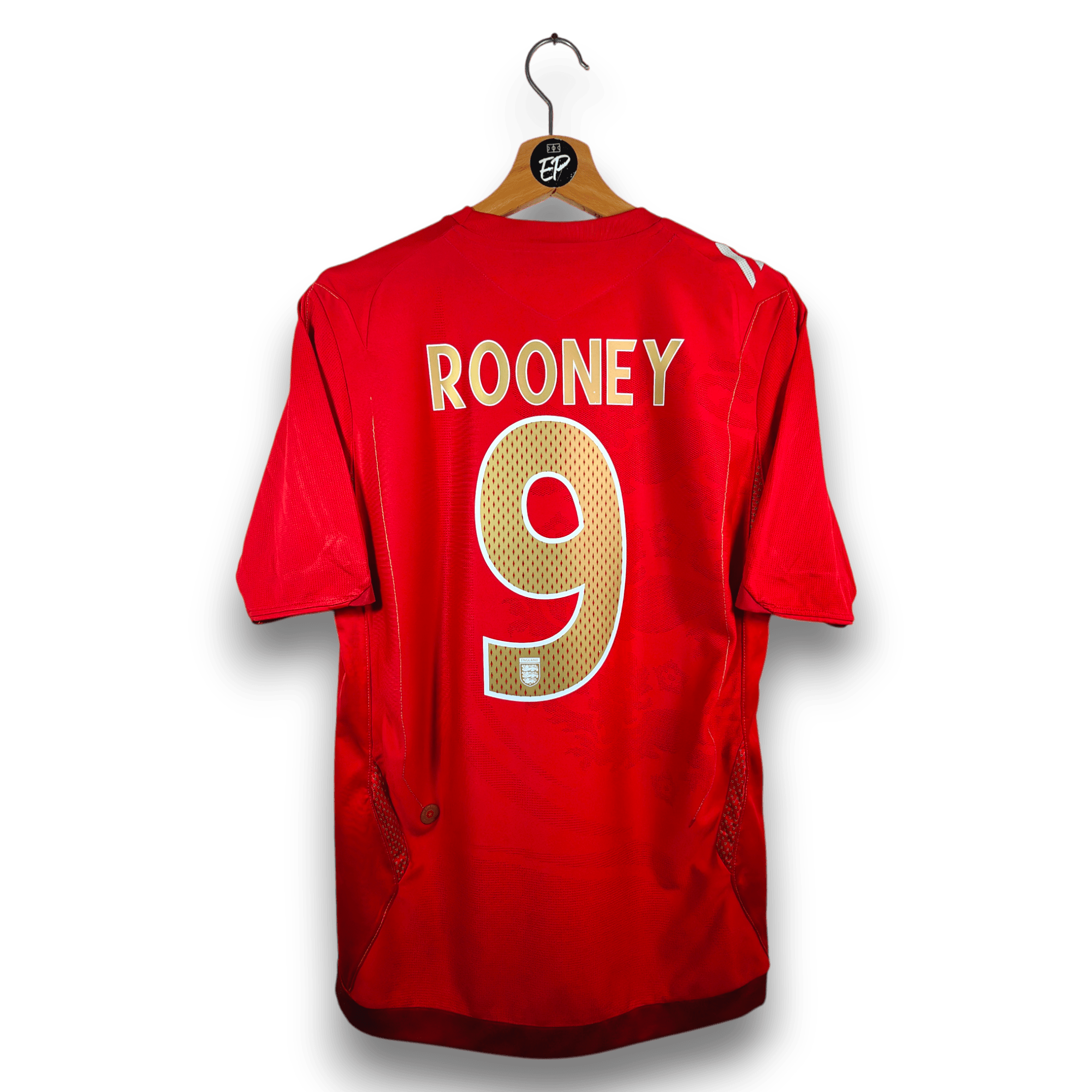 2006 - 08 England Away Shirt Rooney 9 - 7.5/10 - (S) - Eternal Pitch