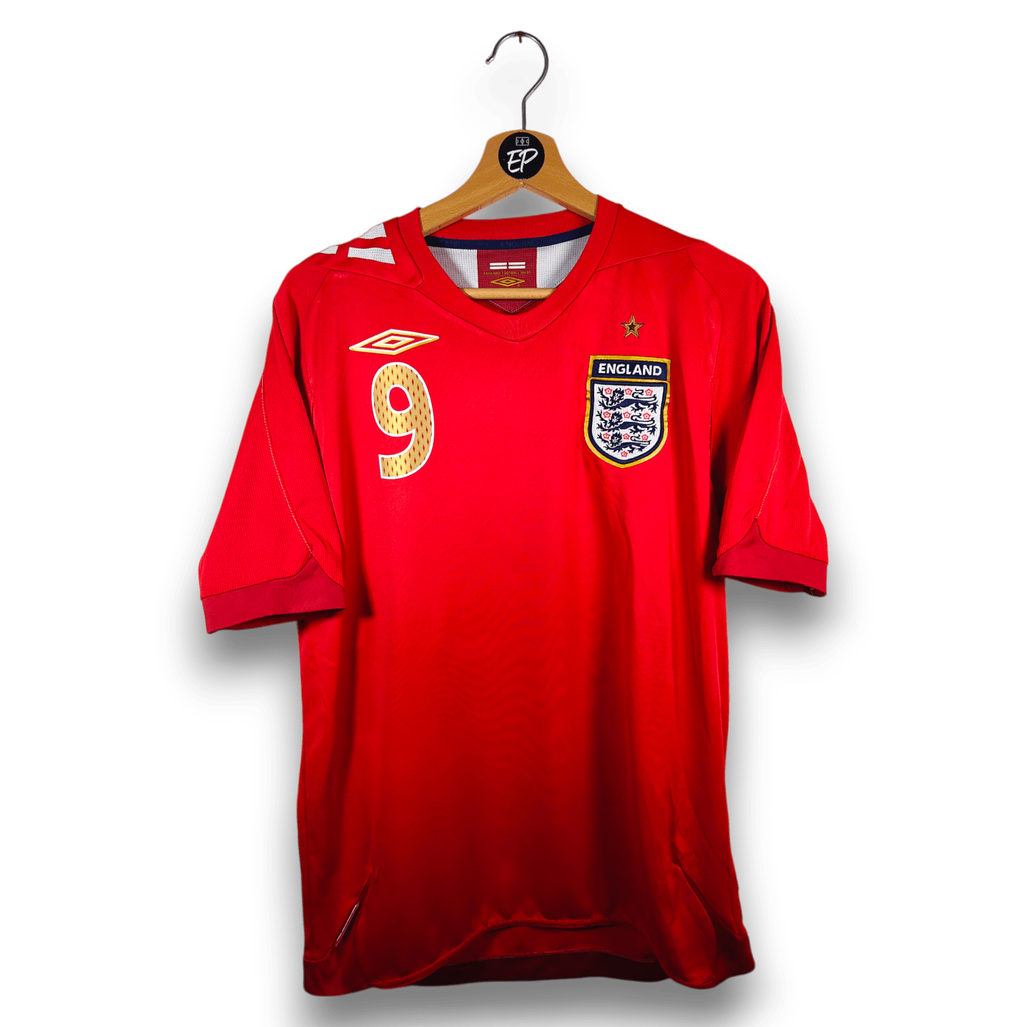 2006 - 08 England Away Shirt Rooney 9 - 7.5/10 - (S) - Eternal Pitch