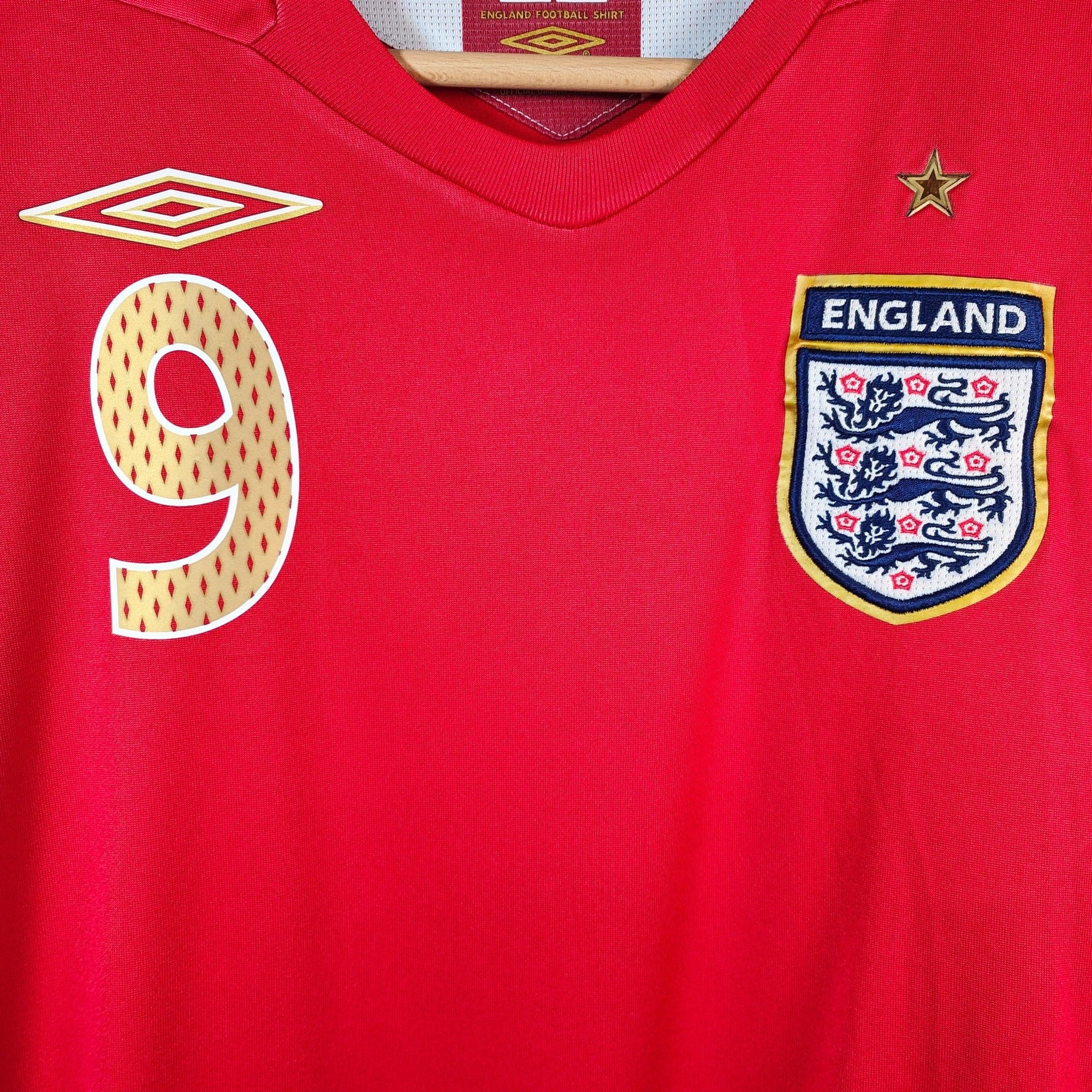 2006 - 08 England Away Shirt Rooney 9 - 7.5/10 - (S) - Eternal Pitch