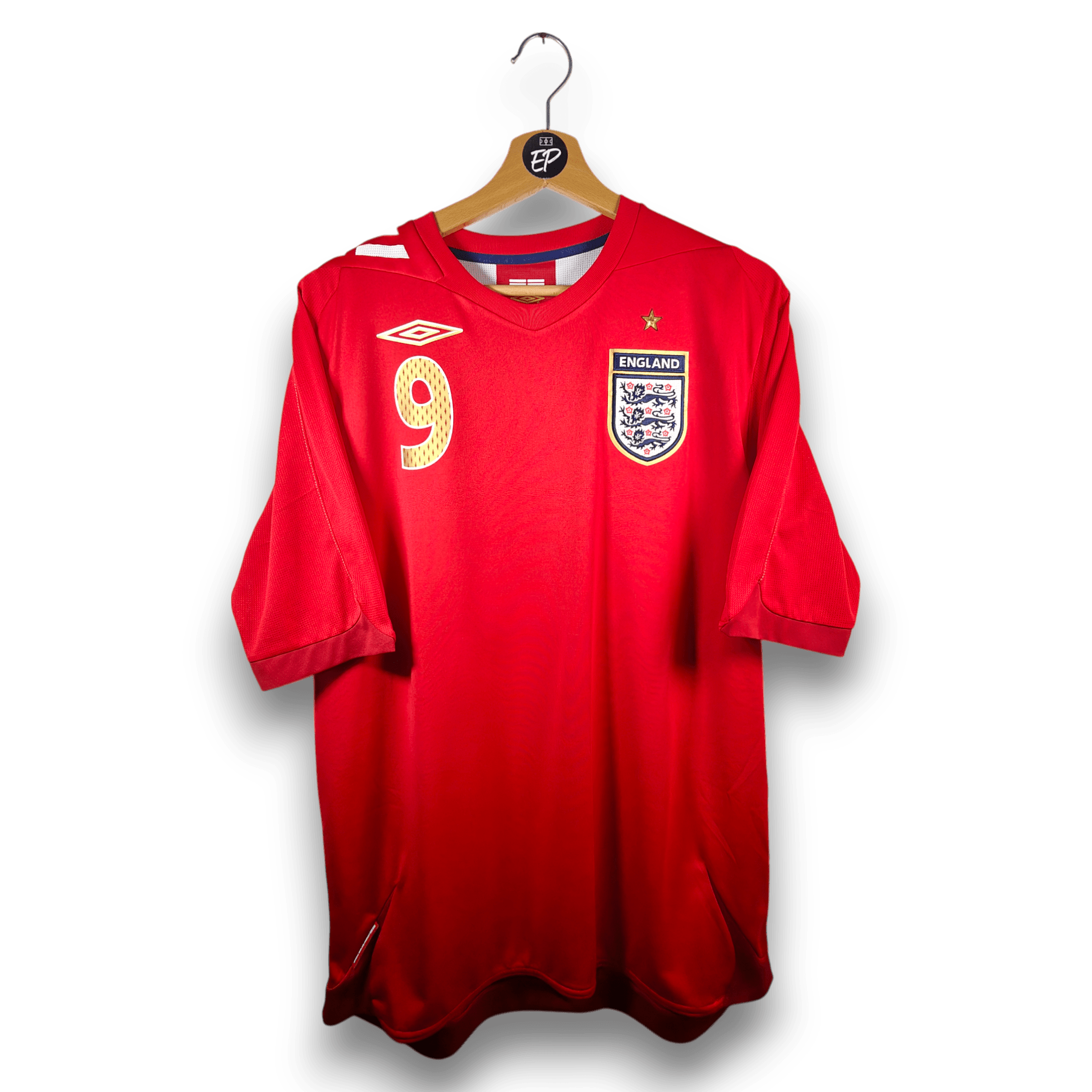 2006 - 08 England Away Shirt Rooney 9 - 8.5/10 - (L) - Eternal Pitch