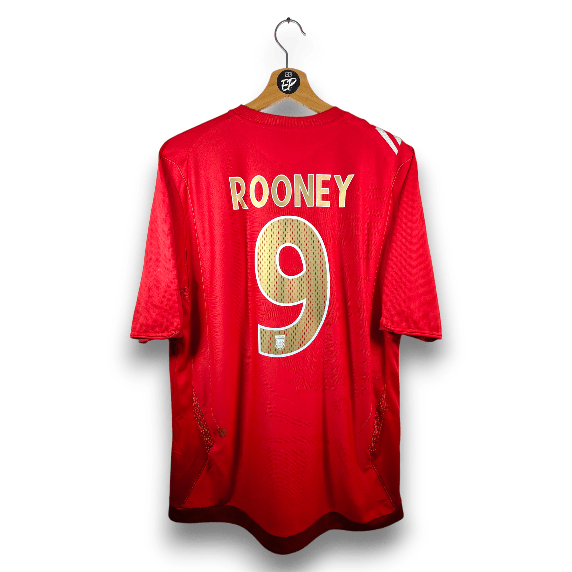 2006 - 08 England Away Shirt Rooney 9 - 8.5/10 - (L) - Eternal Pitch