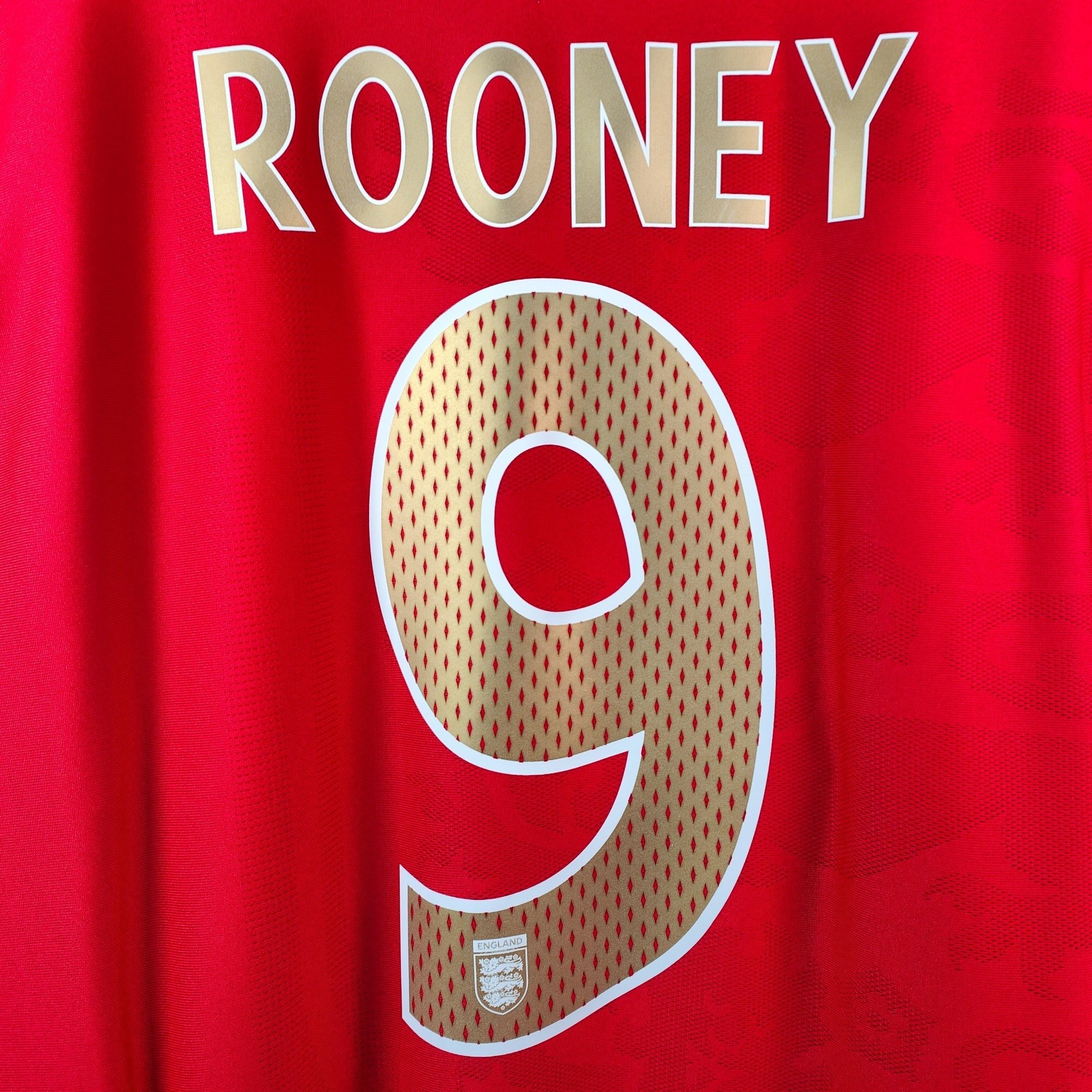 2006 - 08 England Away Shirt Rooney 9 - 9/10 - (XL) - Eternal Pitch