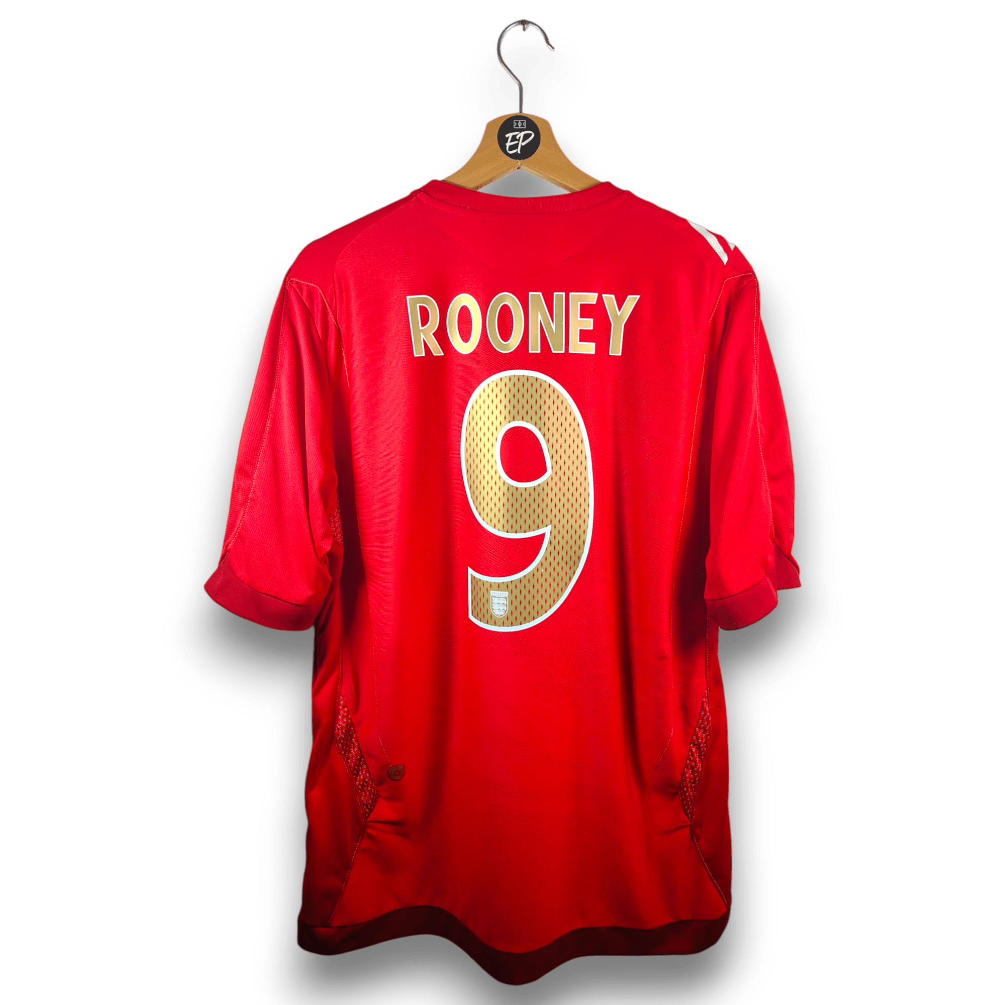 2006 - 08 England Away Shirt Rooney 9 (L) - Eternal Pitch