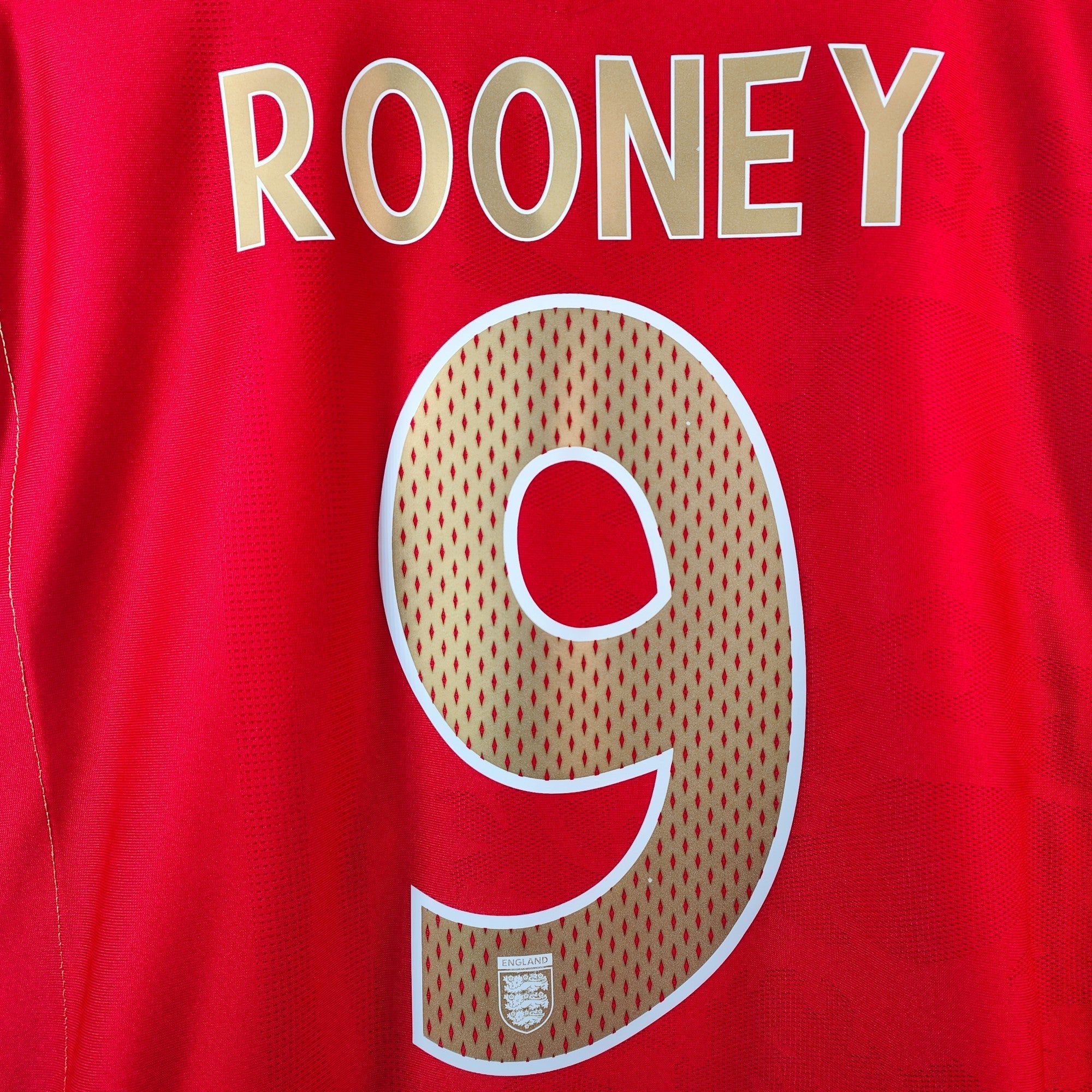 2006 - 08 England Away Shirt Rooney 9 (L) - Eternal Pitch