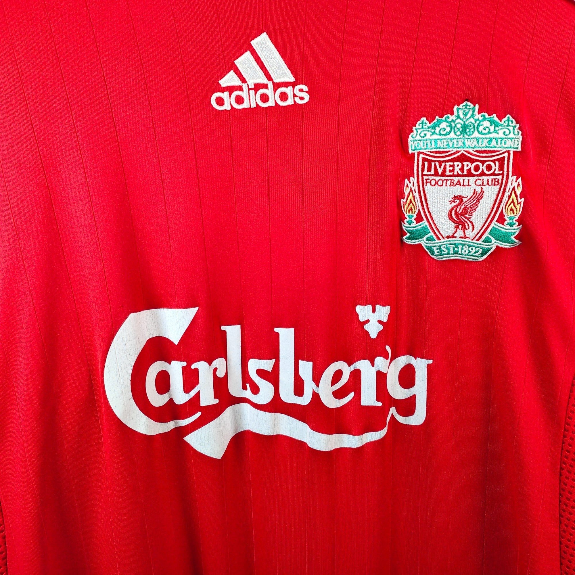 2006 - 08 Liverpool Home Shirt Gerrard 8 - 8.5/10 - (L) - Eternal Pitch
