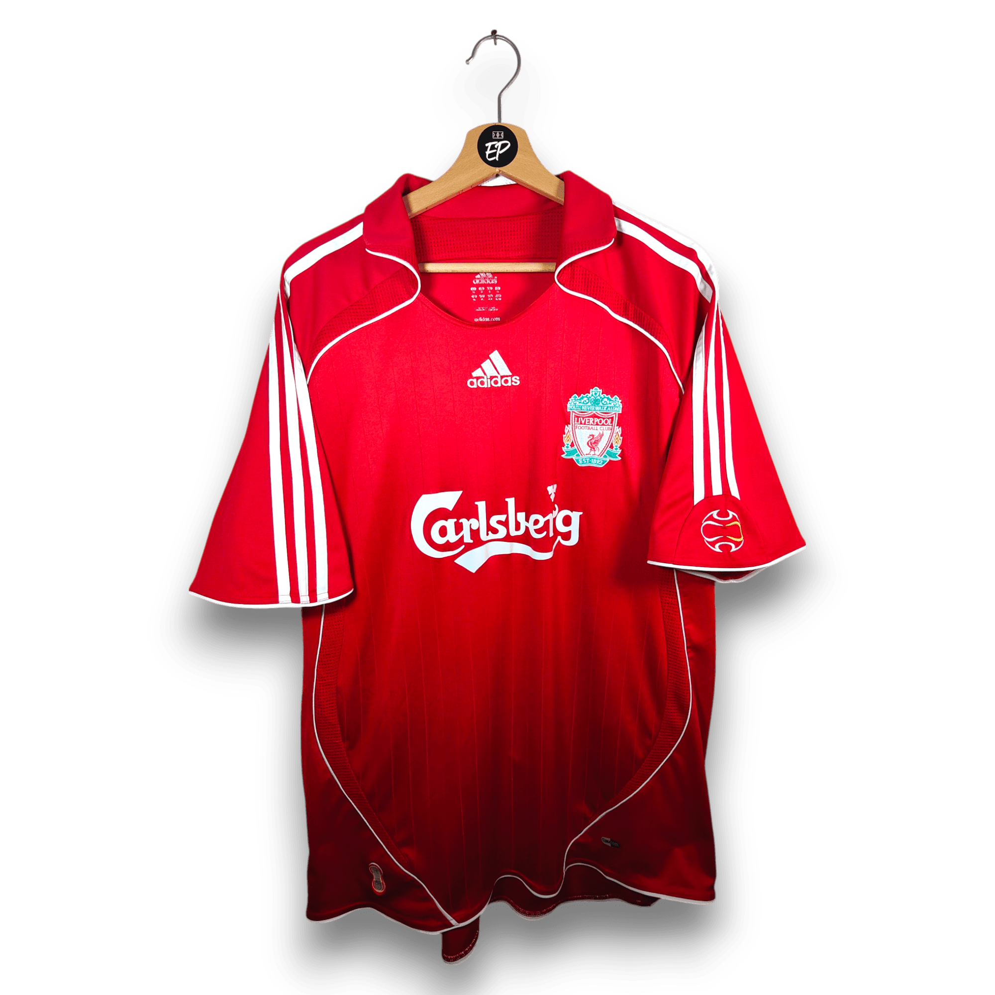 2006 - 08 Liverpool Home Shirt Gerrard 8 - 9/10 - (XL) - Eternal Pitch