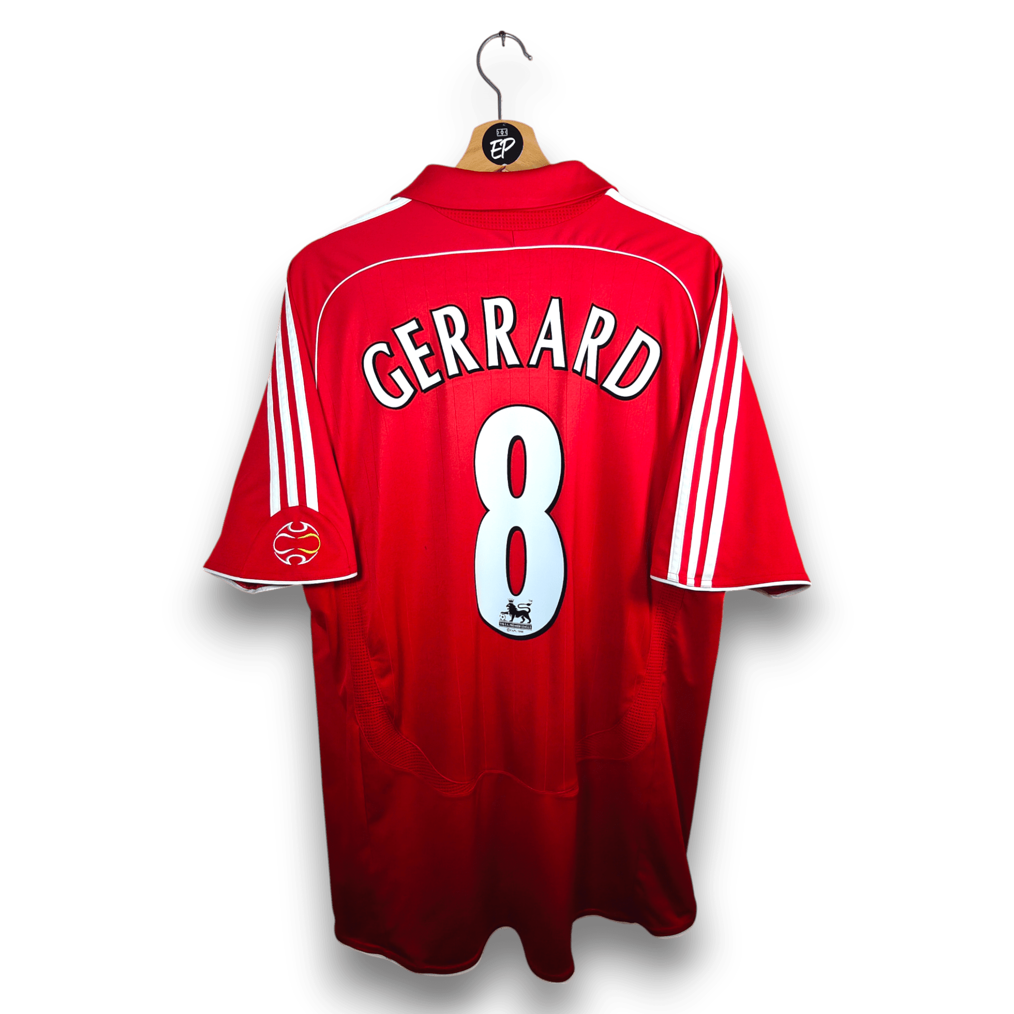 2006 - 08 Liverpool Home Shirt Gerrard 8 - 9/10 - (XL) - Eternal Pitch