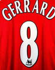 2006 - 08 Liverpool Home Shirt Gerrard 8 (L) - Eternal Pitch