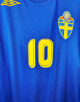 2006 - 08 Sweden Away Shirt Ibrahimovic 10 - 9.5/10 - (M) - Eternal Pitch