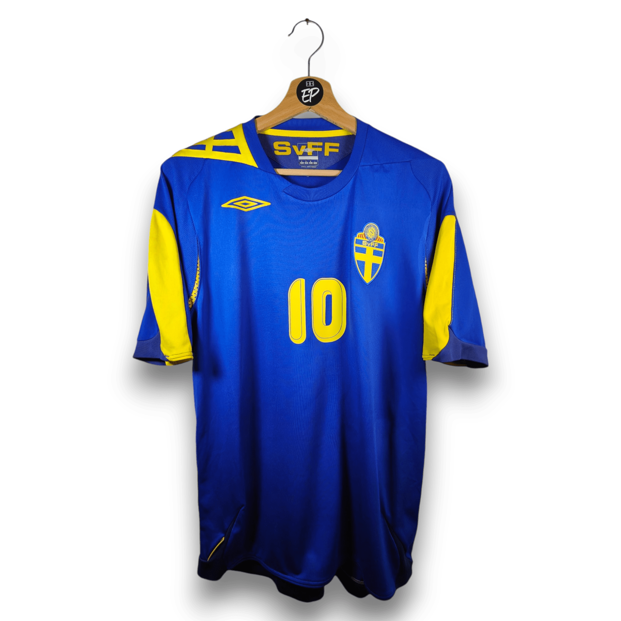 2006 - 08 Sweden Away Shirt Ibrahimovic 10 - 9.5/10 - (M) - Eternal Pitch