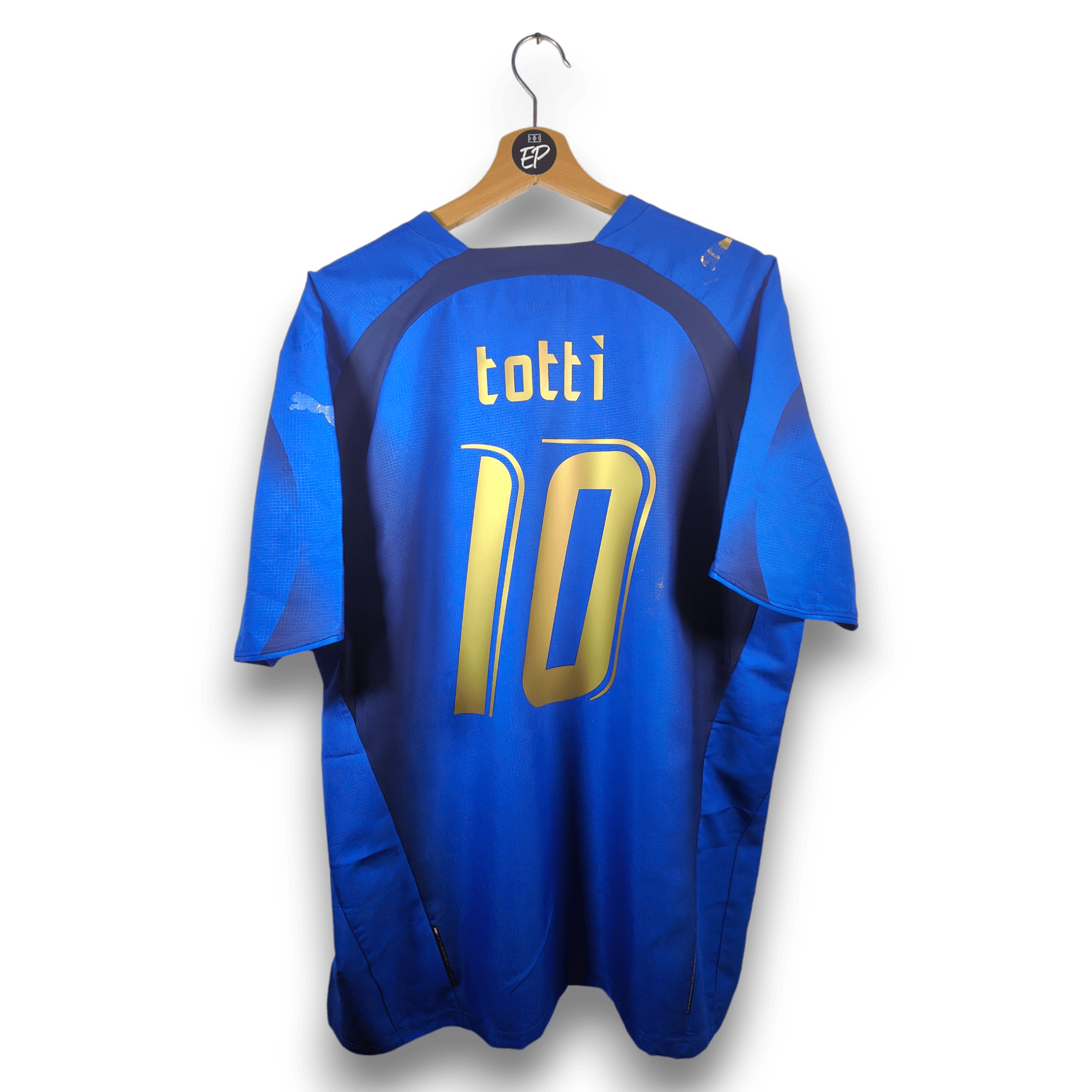 Italia Match Prepared Shirt Francesco Totti World Cup 2006 Away Version Italia Match Prepared Shirt Francesco Totti World Cup 2006 Away Version