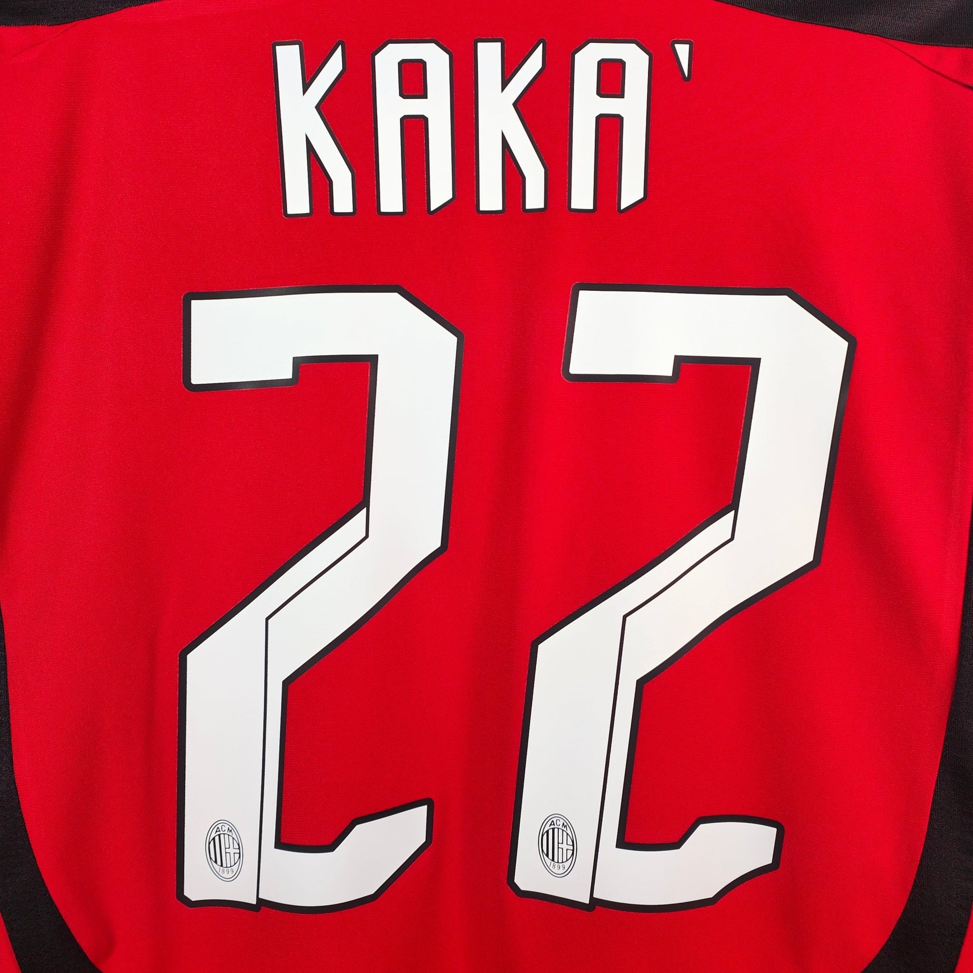 2007 - 08 AC Milan Home Shirt Kaka 22 - 9.5/10 - (L) - Eternal Pitch