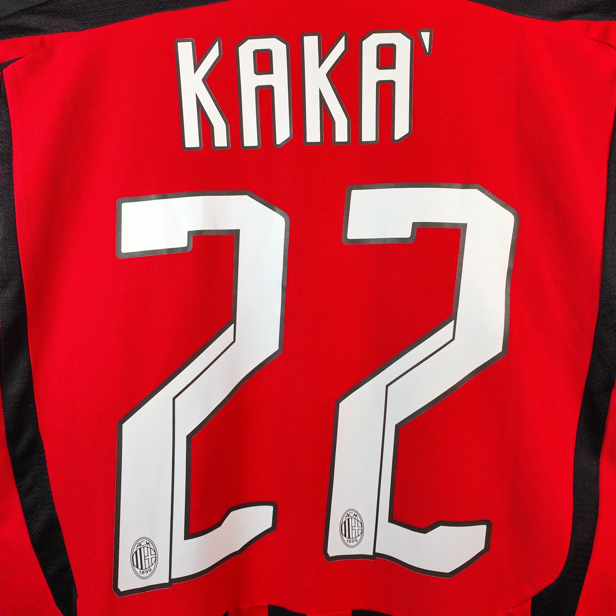 2007 - 08 AC Milan Home Shirt Kaka 22 (M) - Eternal Pitch