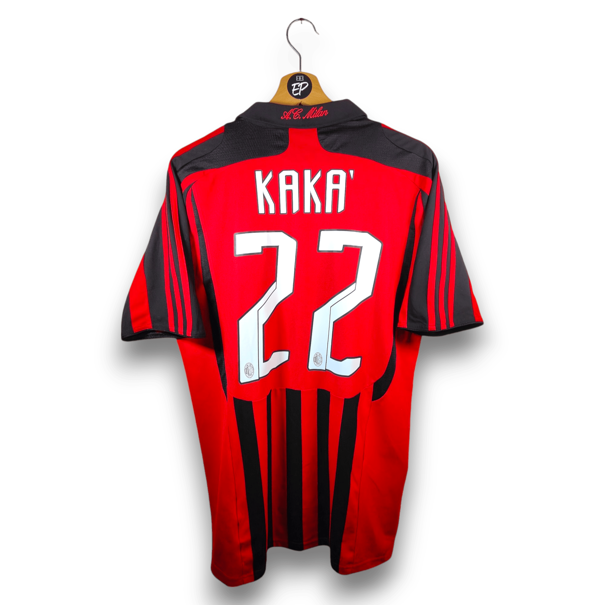 2007 - 08 AC Milan Home Shirt Kaka 22 (M) - Eternal Pitch