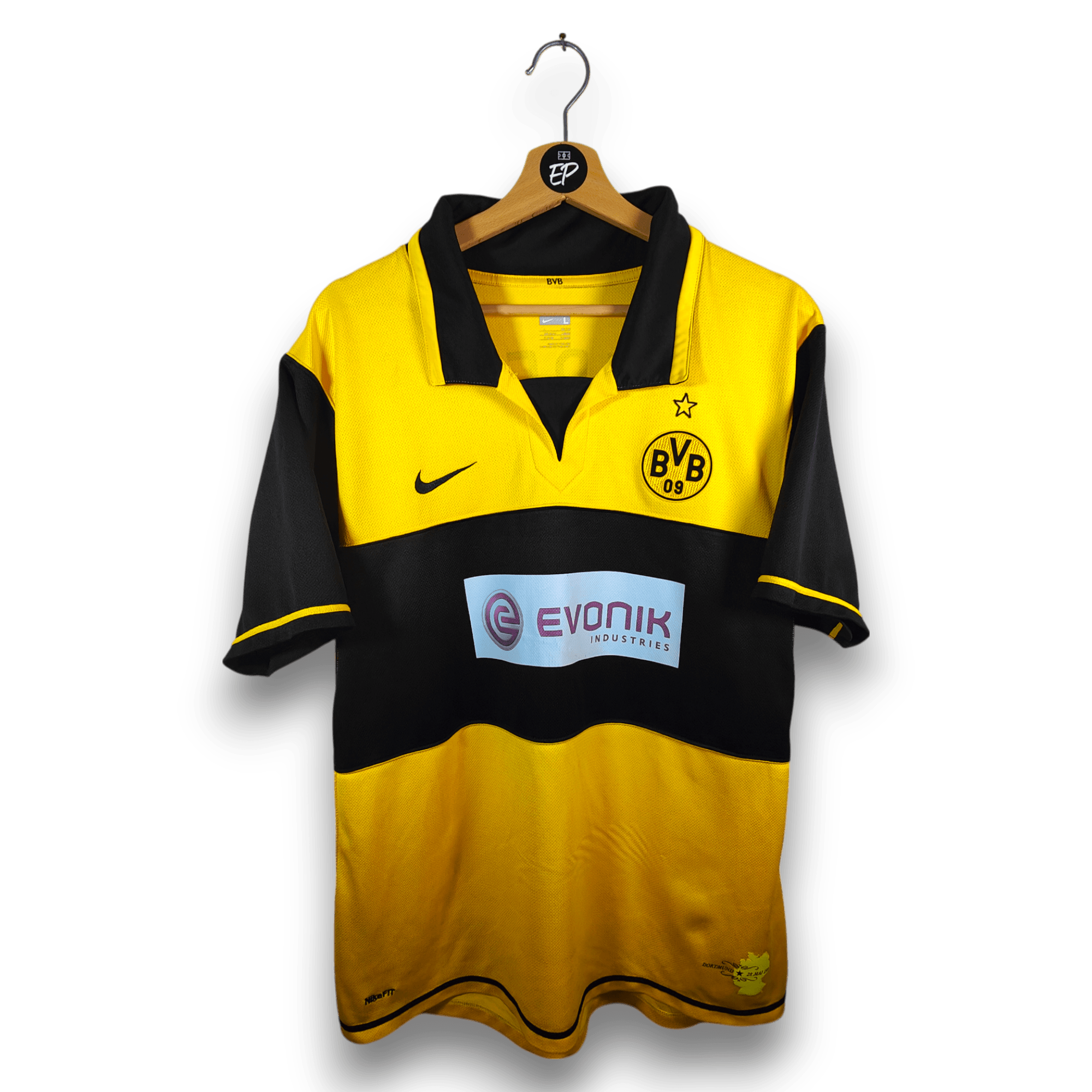 2007-08 Borussia Dortmund Home Shirt Frei #13 - 9/10 - (L