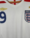 2007 - 08 England Home Shirt Rooney 9 - 9/10 - (XL) - Eternal Pitch