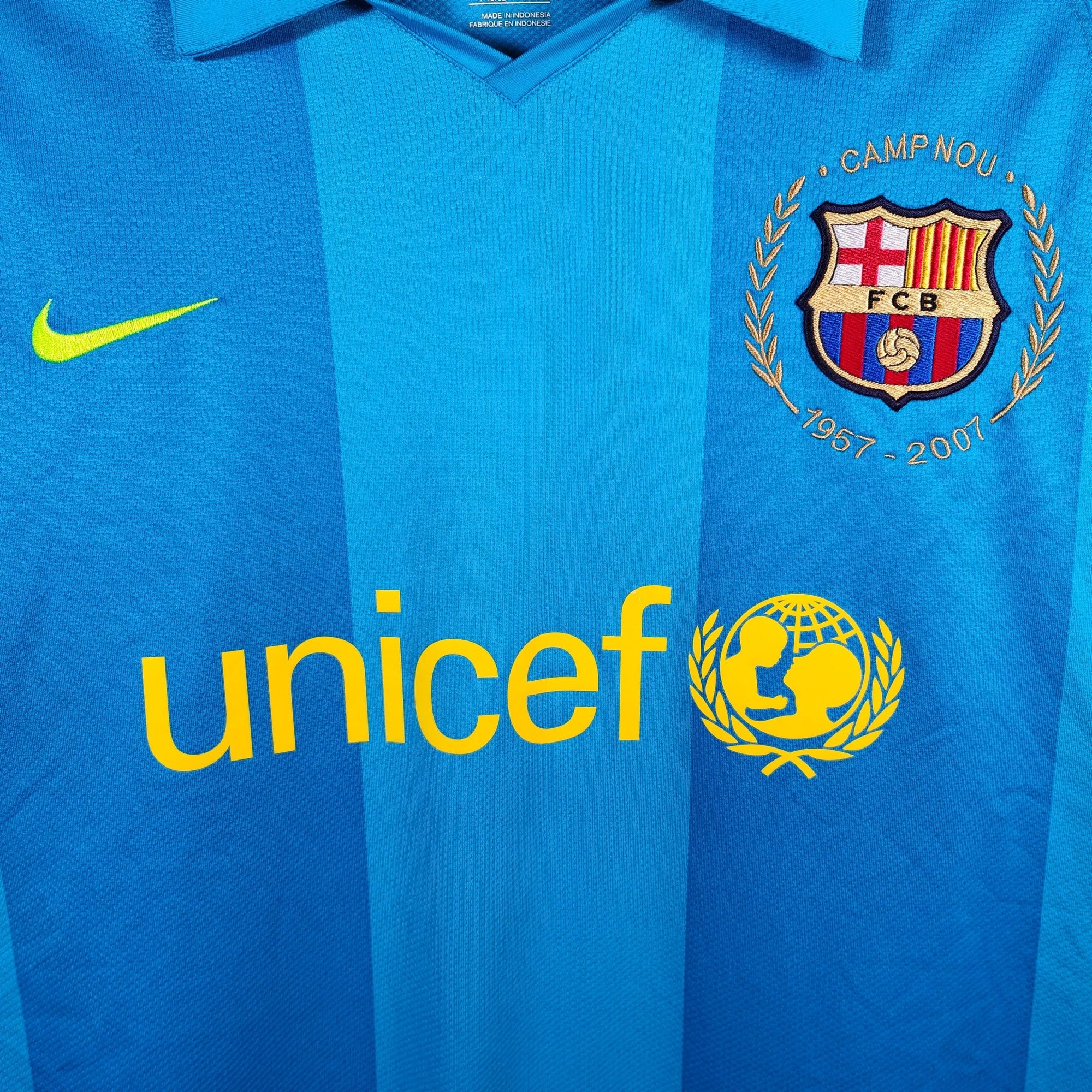 2007 - 08 FC Barcelona Away Shirt Messi 19 - 9/10 - (M) - Eternal Pitch